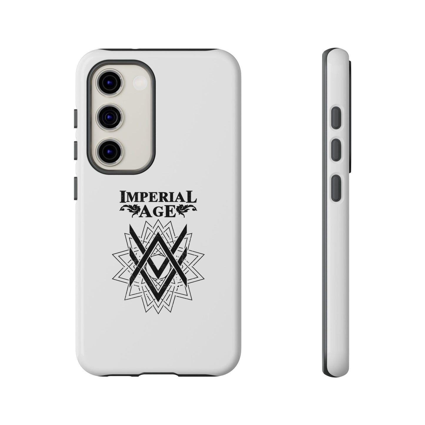 SUMMER COLLECTION - Tough Samsung Galaxy Case White (Black Print)