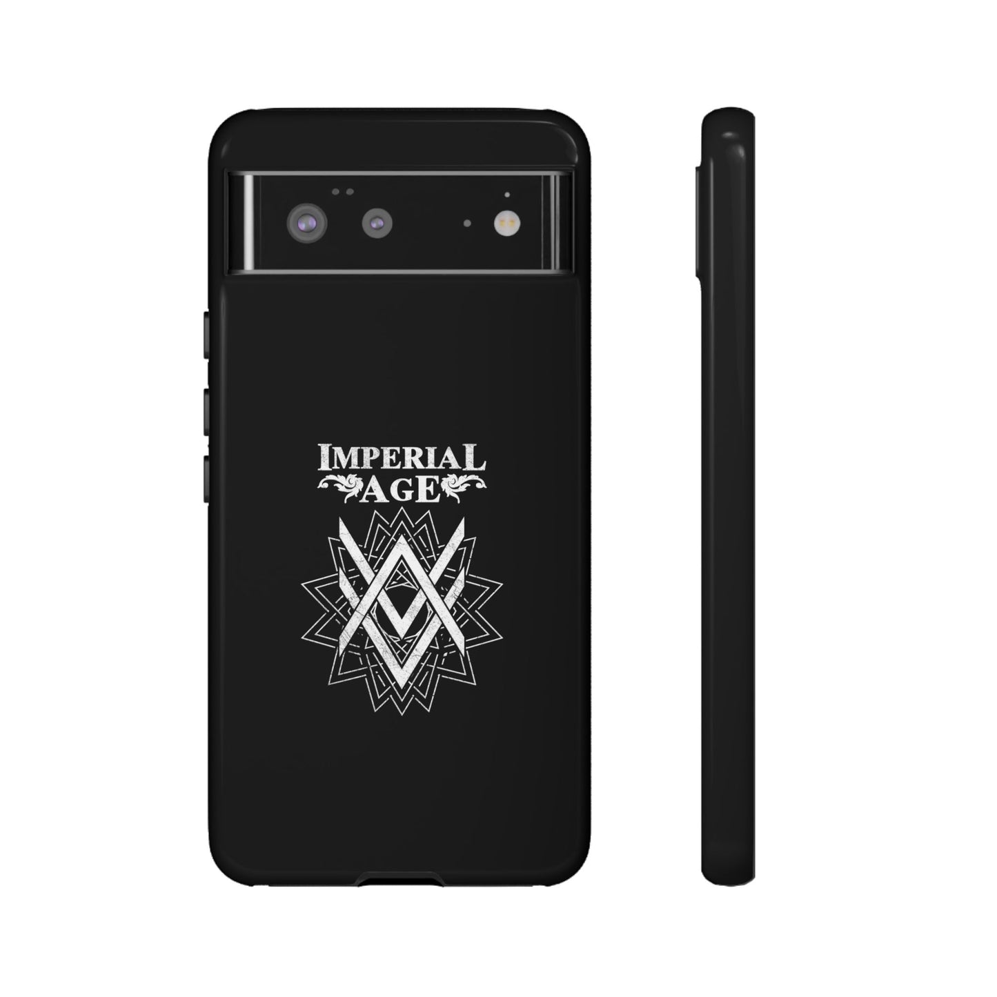 SUMMER COLLECTION - Tough Google Pixel Case Black (White Print)