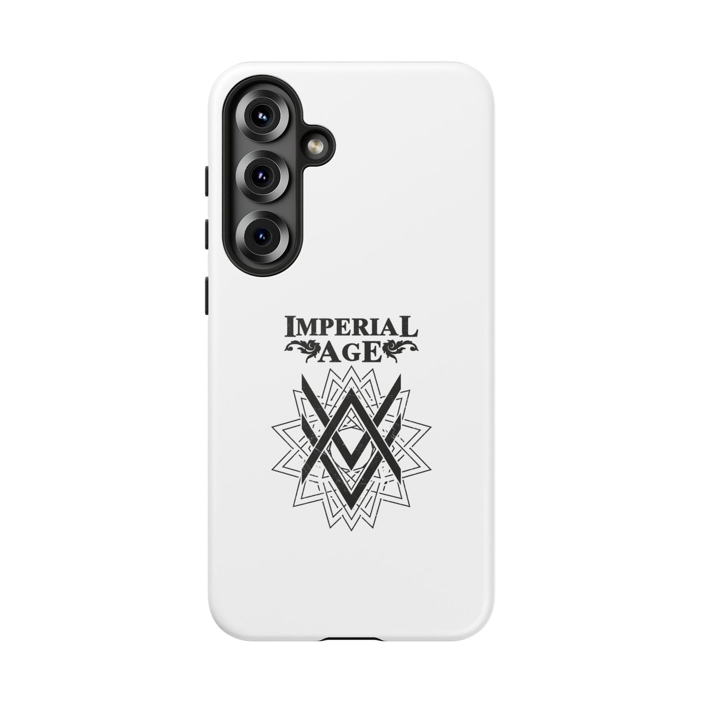 SUMMER COLLECTION - Tough Samsung Galaxy Case White (Black Print)