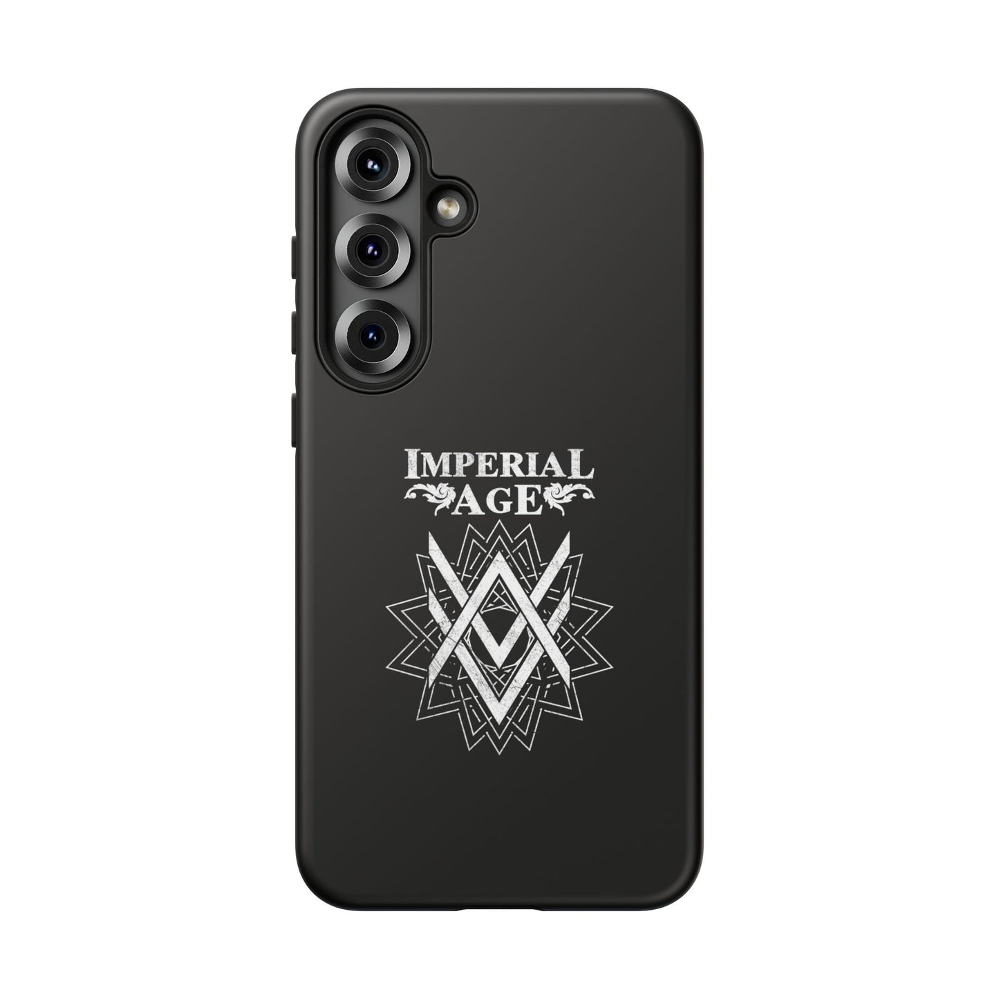 SUMMER COLLECTION - Tough Samsung Galaxy Case Black (White Print)