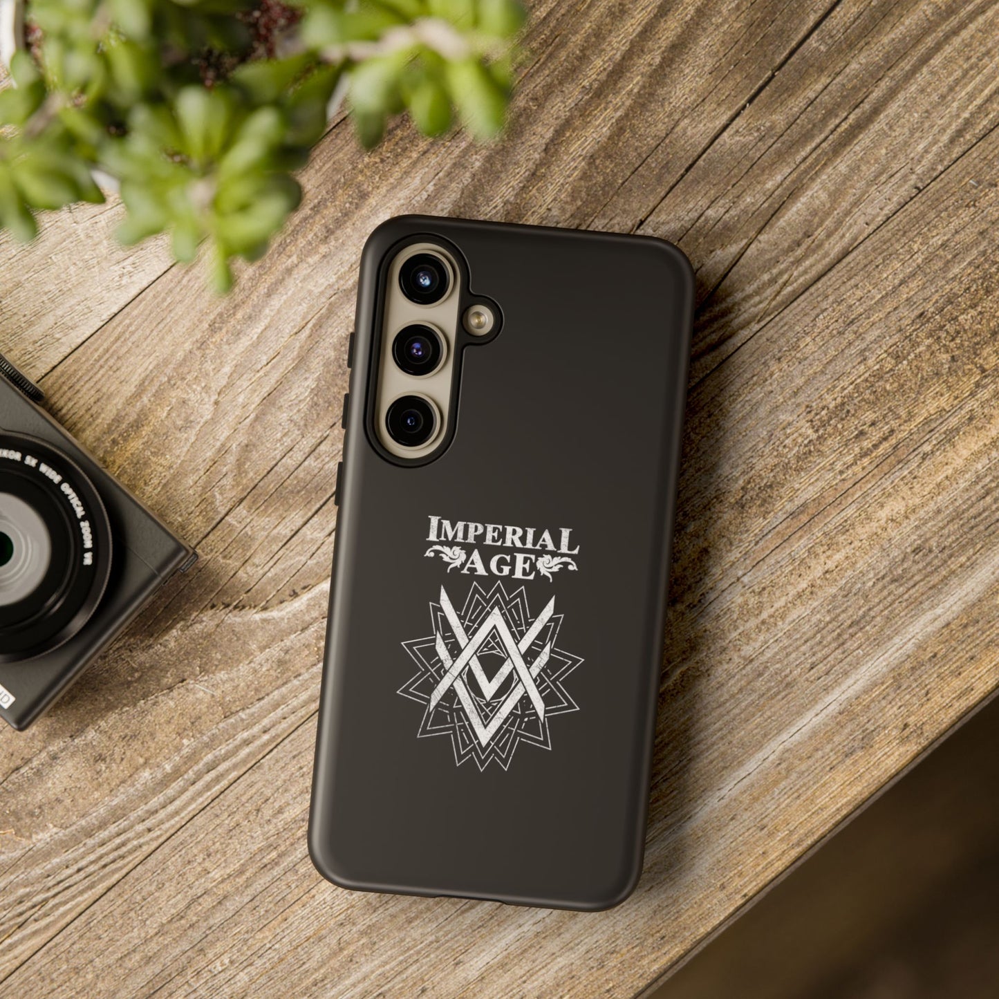 SUMMER COLLECTION - Tough Samsung Galaxy Case Black (White Print)