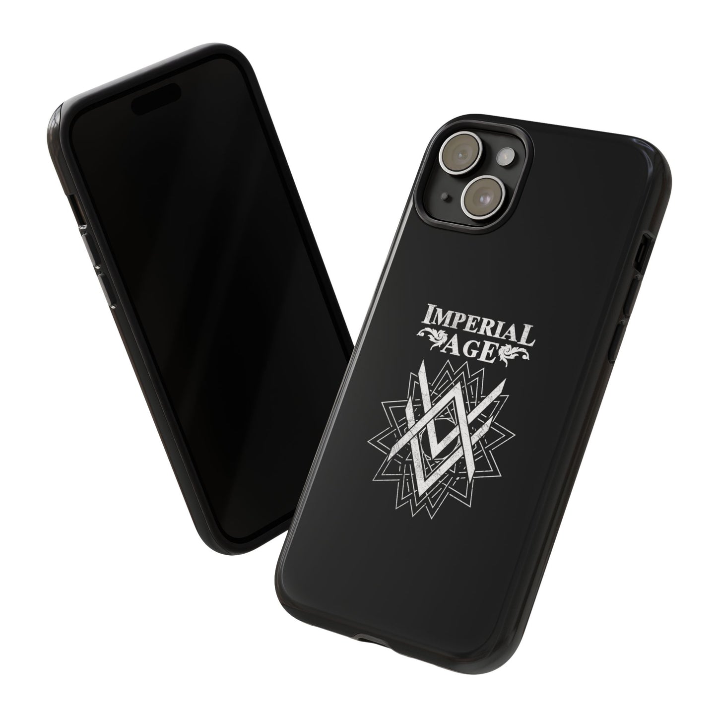 SUMMER COLLECTION - Tough iPhone Case Black (White Print)