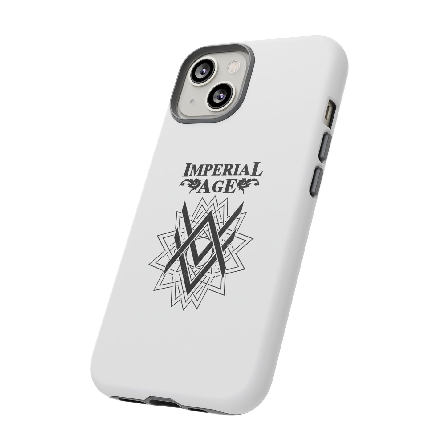 SUMMER COLLECTION - Tough iPhone Case White (Black Print)