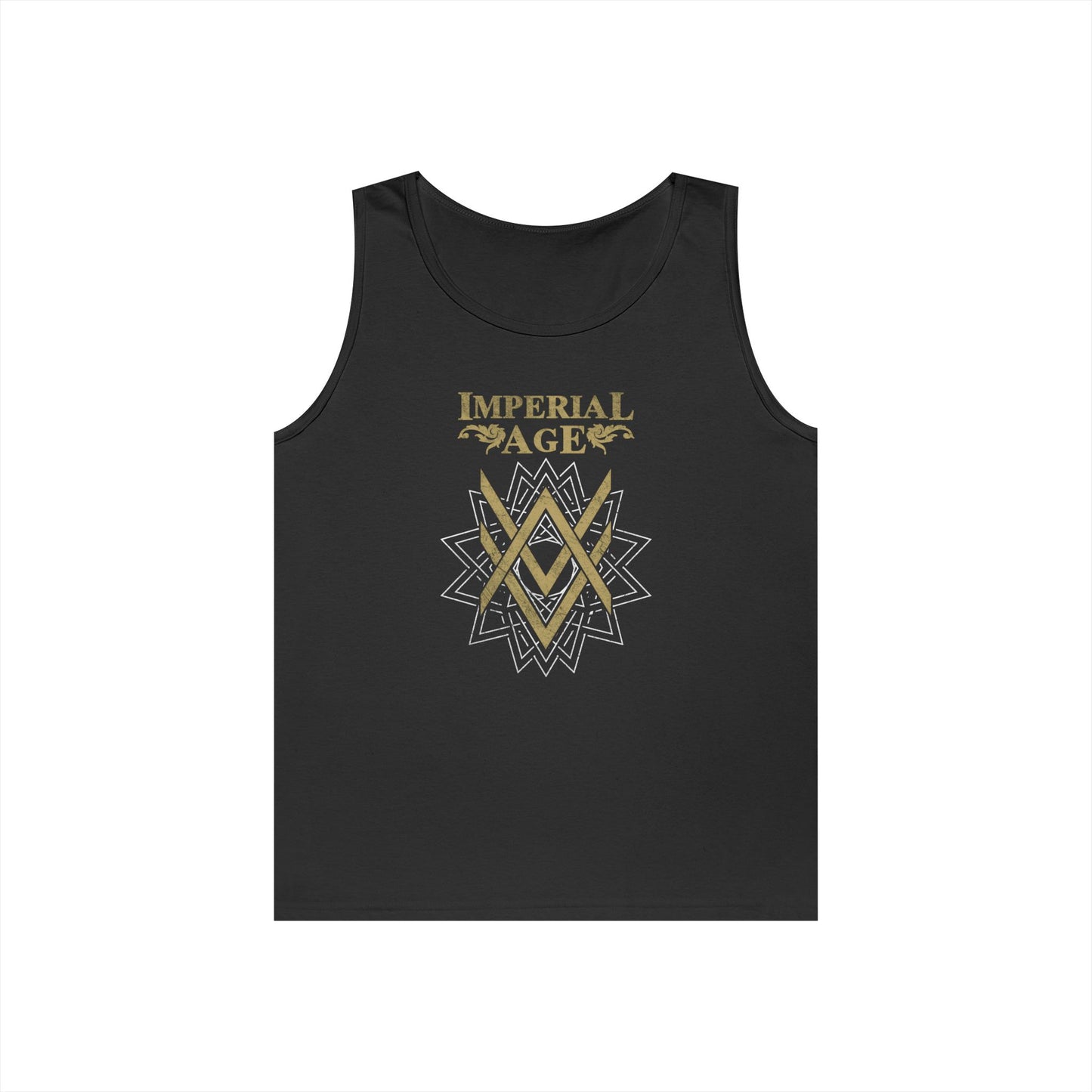 SUMMER COLLECTION - Tank Top (Gold-White/Black Print)