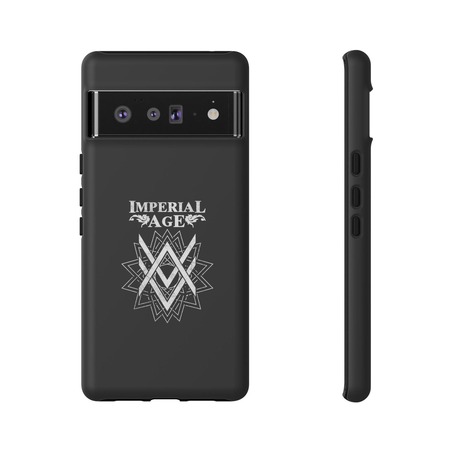 SUMMER COLLECTION - Tough Google Pixel Case Black (White Print)