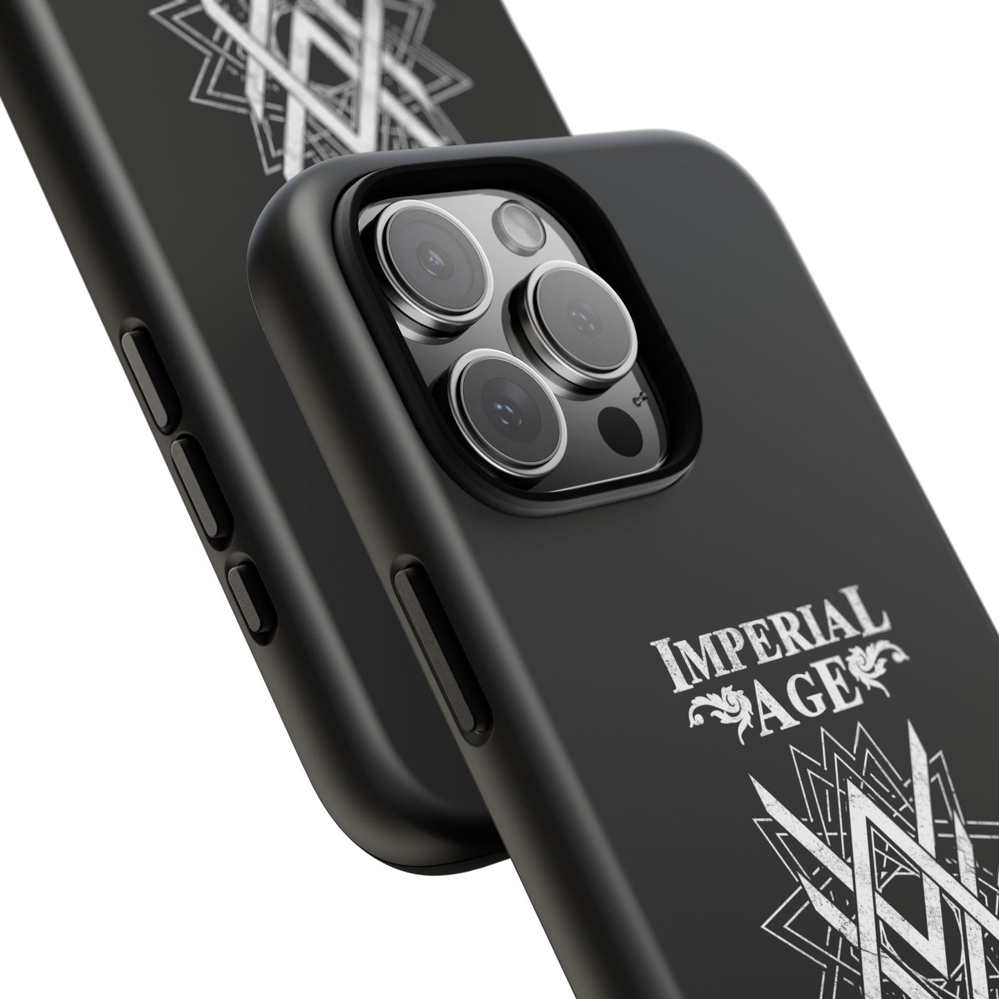 SUMMER COLLECTION - Tough iPhone Case Black (White Print)