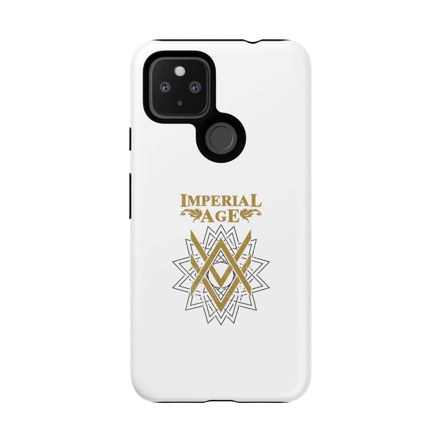 SUMMER COLLECTION - Tough Google Pixel Case White (Gold-White Print)