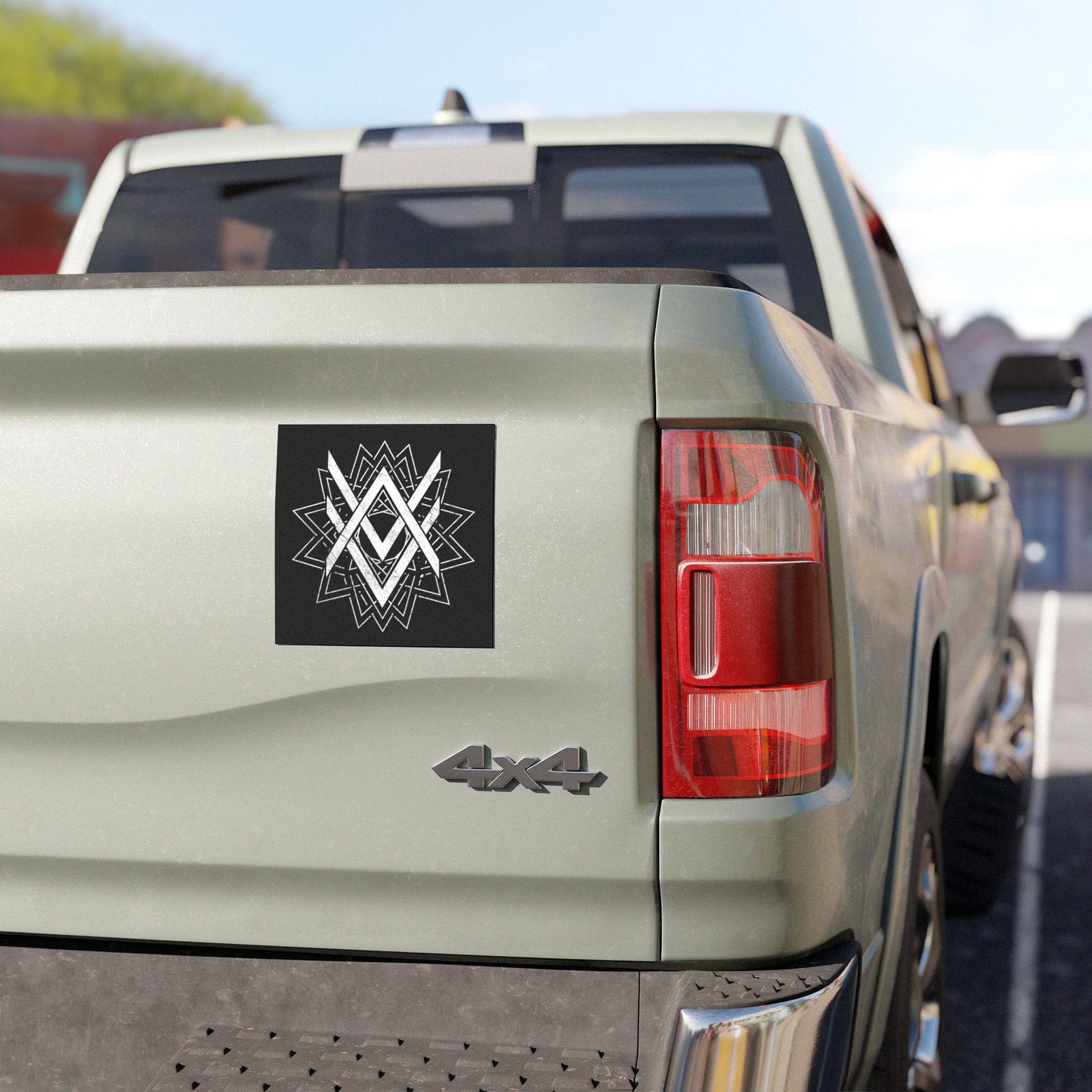 SUMMER COLLECTION - Car Magnets Black (White Print)