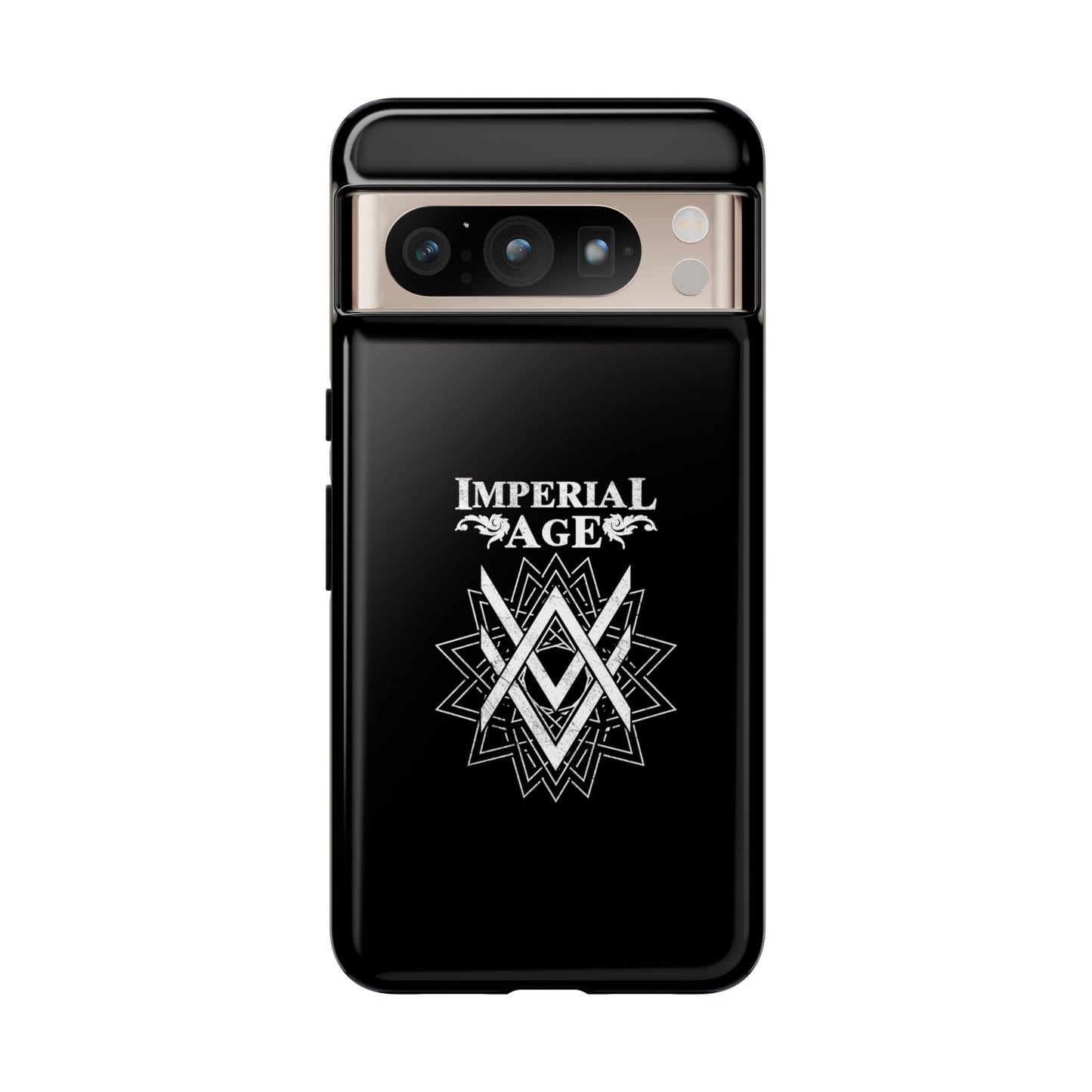 SUMMER COLLECTION - Tough Google Pixel Case Black (White Print)