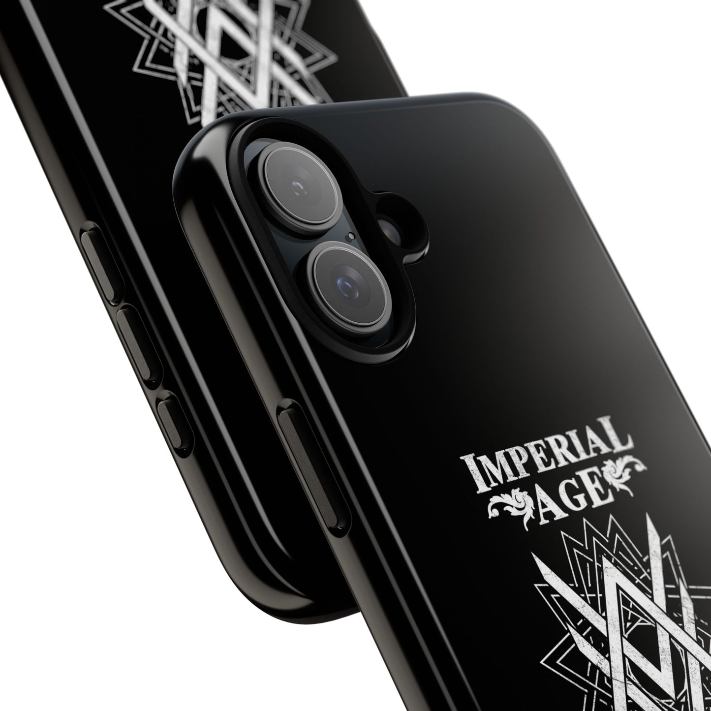 SUMMER COLLECTION - Tough iPhone Case Black (White Print)