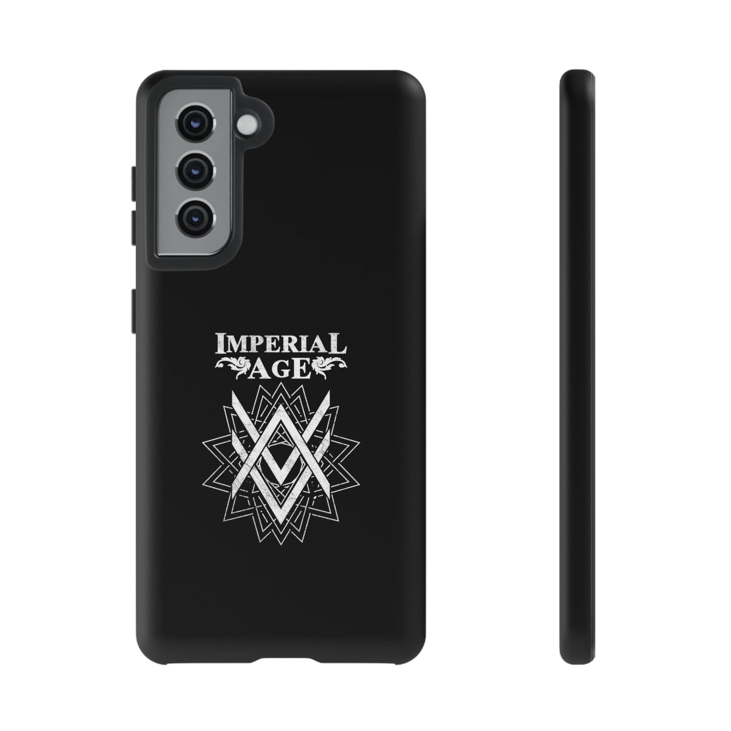 SUMMER COLLECTION - Tough Samsung Galaxy Case Black (White Print)