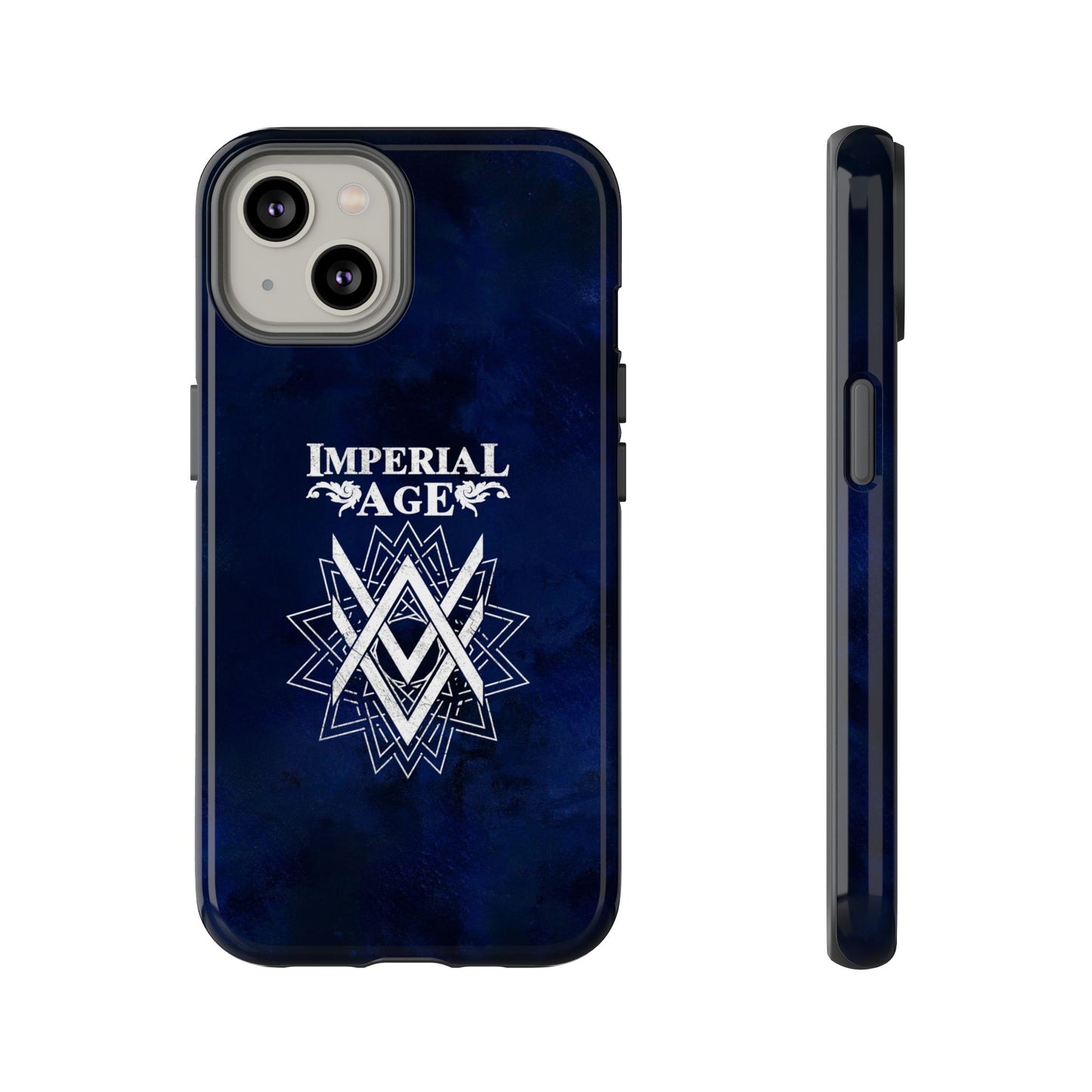 SUMMER COLLECTION - Tough iPhone Case Navy (White Print)