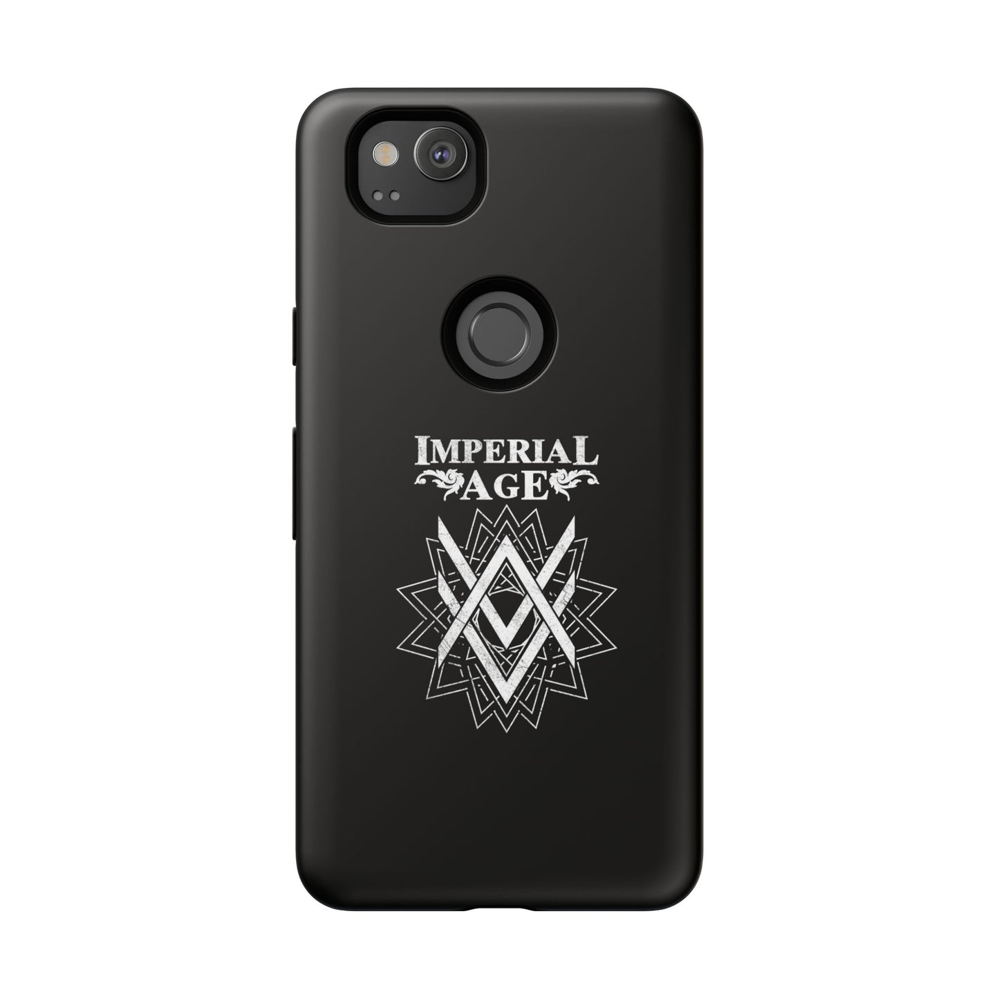 SUMMER COLLECTION - Tough Google Pixel Case Black (White Print)
