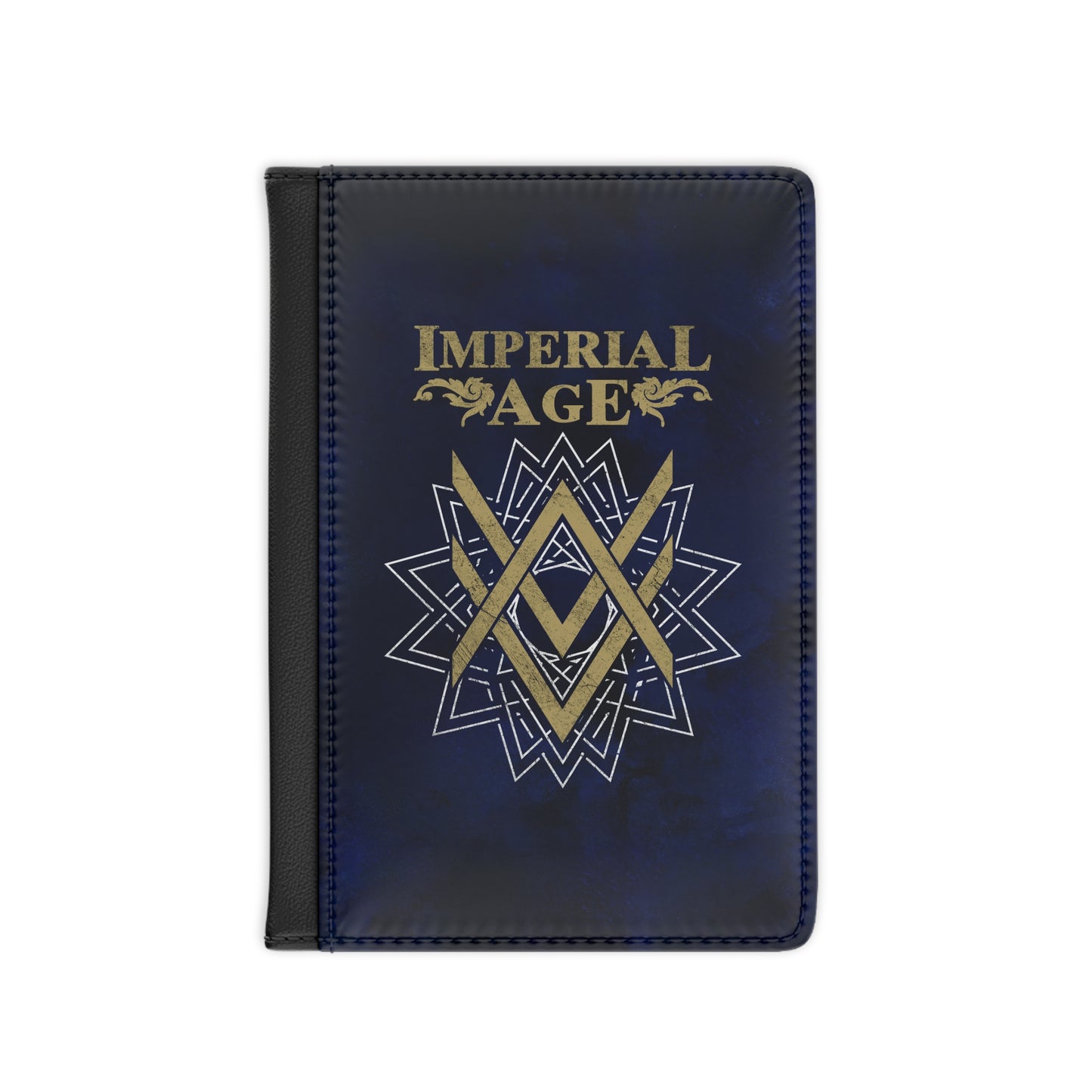 SUMMER COLLECTION - Passport Cover Navy (Gold-White Print)