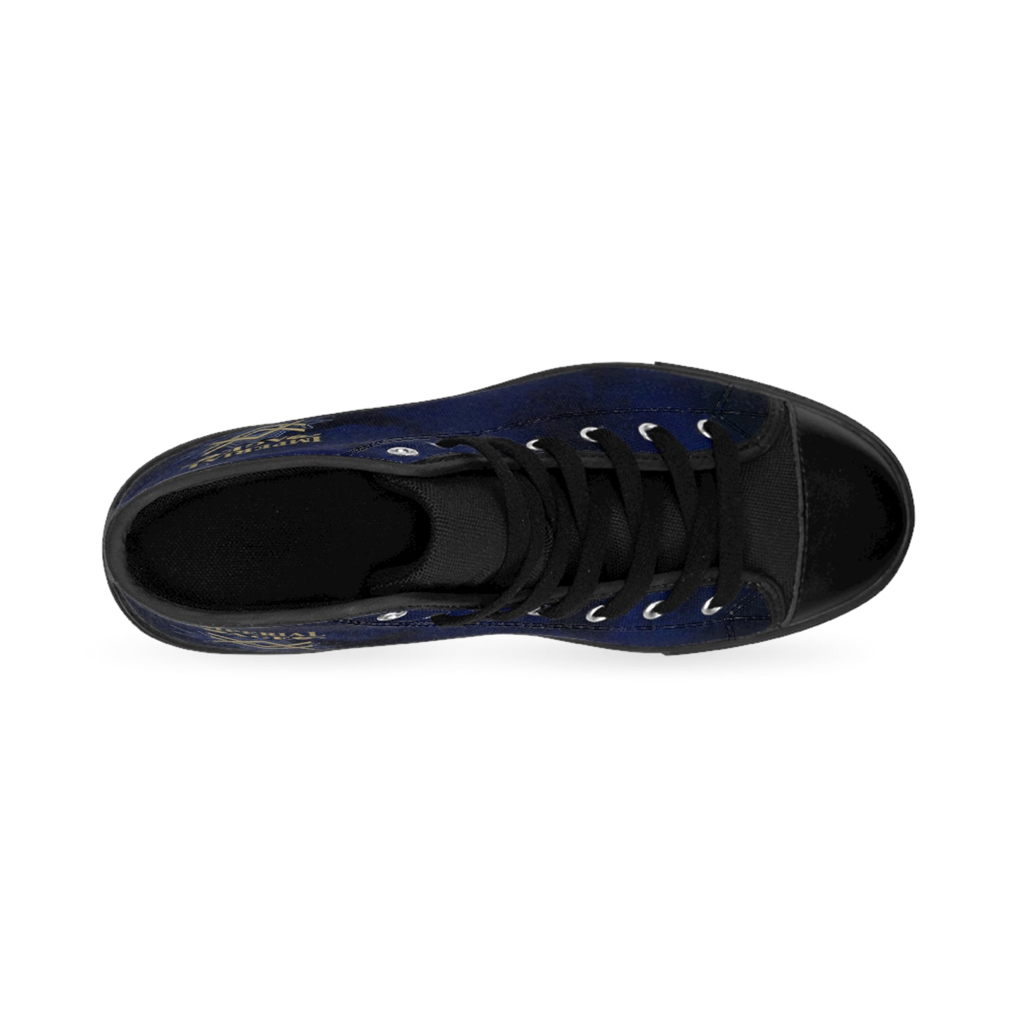 SUMMER COLLECTION - Men's Sneakers Navy (Gold-White Print)