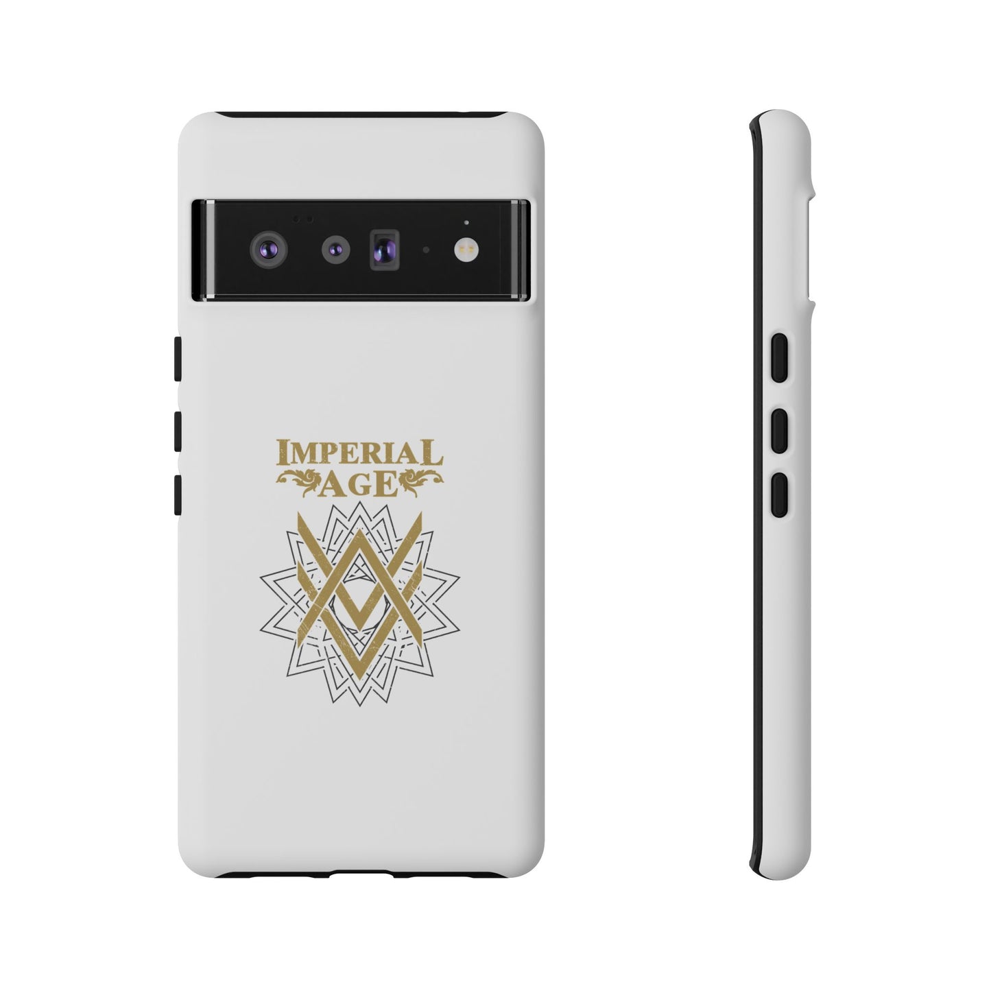 SUMMER COLLECTION - Tough Google Pixel Case White (Gold-White Print)