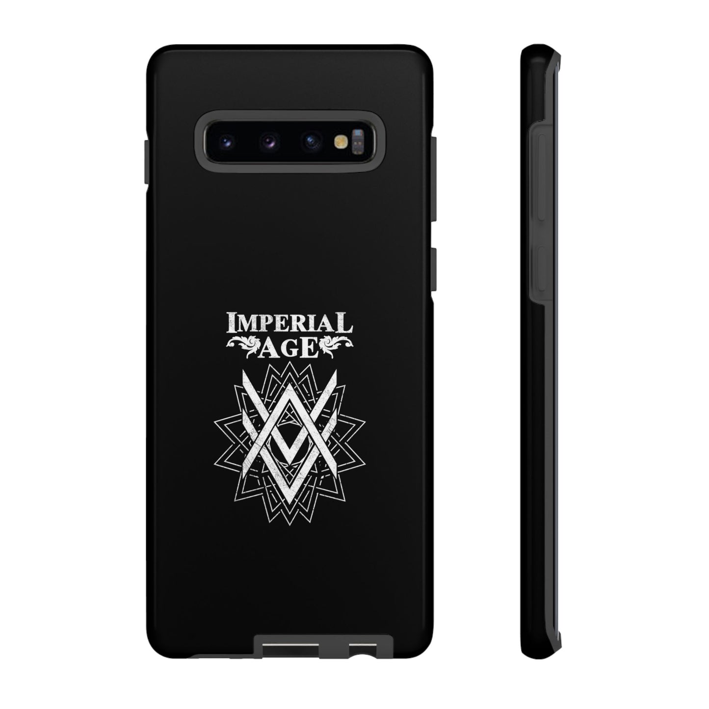 SUMMER COLLECTION - Tough Samsung Galaxy Case Black (White Print)