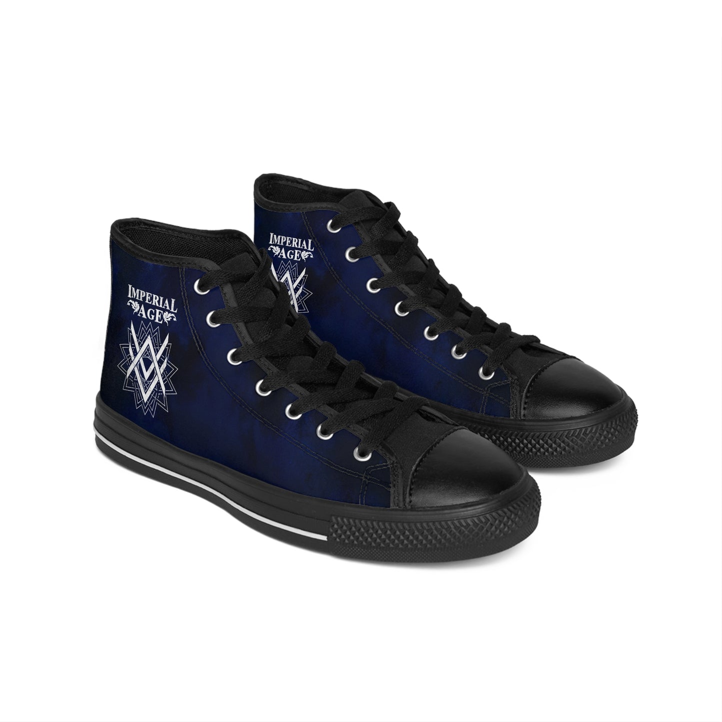 SUMMER COLLECTION - Women's Sneakers Navy (White Print)