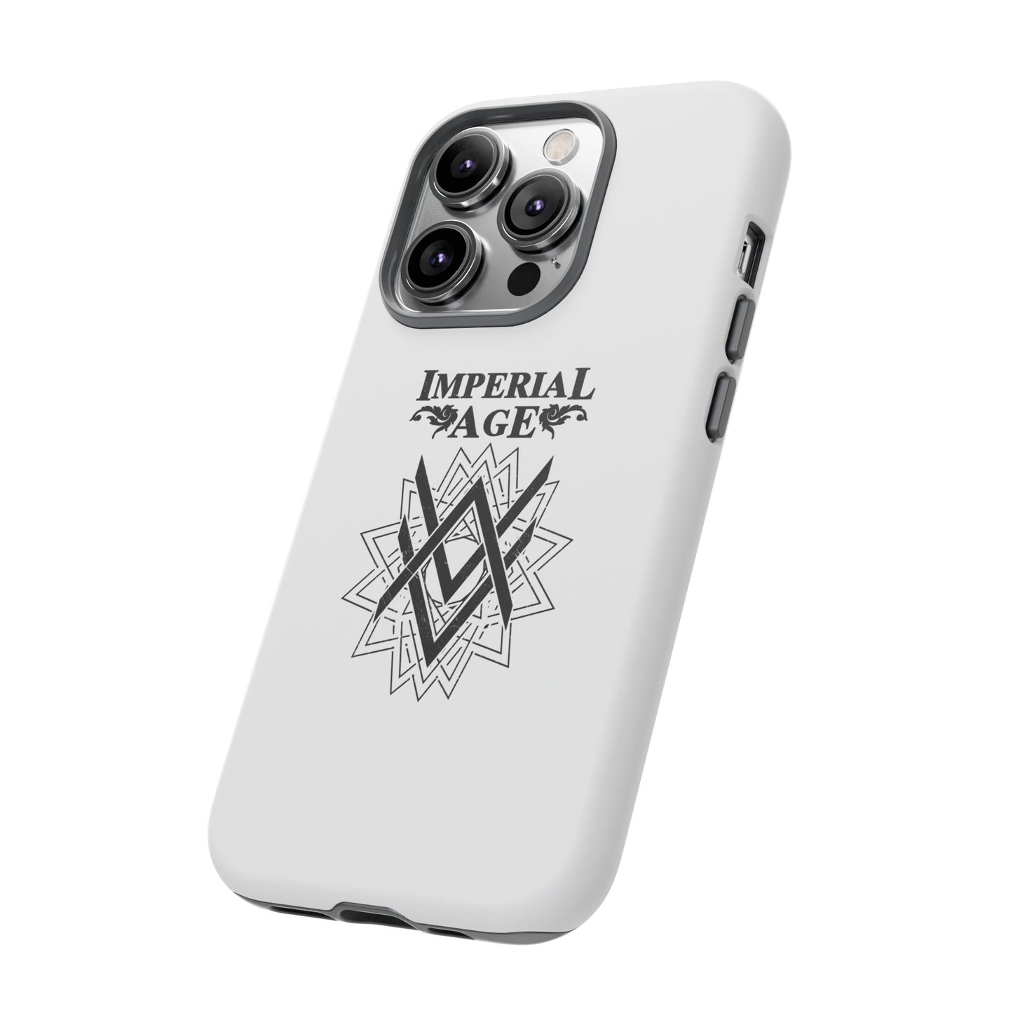 SUMMER COLLECTION - Tough iPhone Case White (Black Print)
