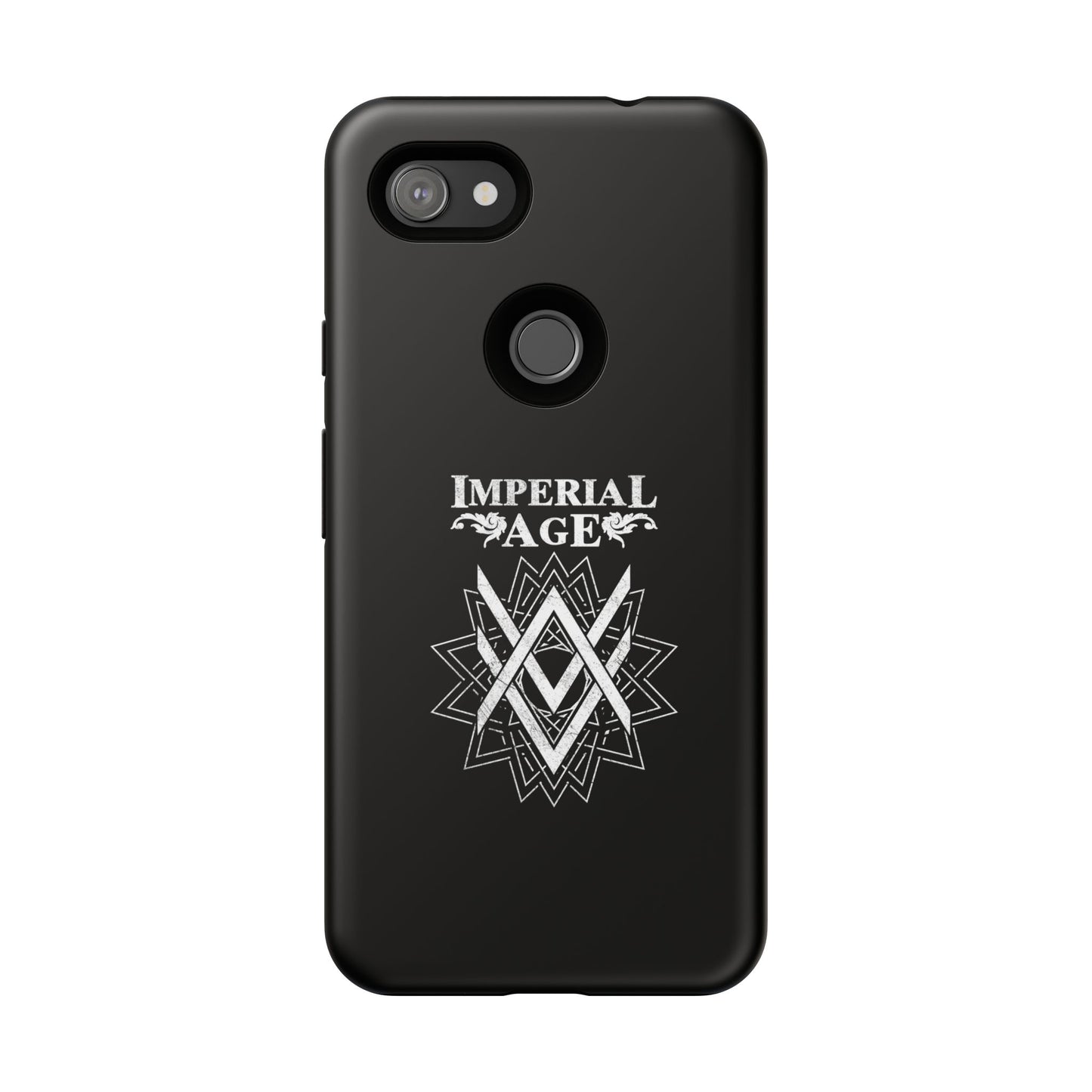 SUMMER COLLECTION - Tough Google Pixel Case Black (White Print)