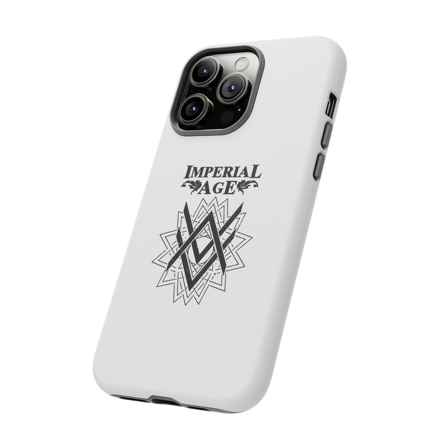 SUMMER COLLECTION - Tough iPhone Case White (Black Print)