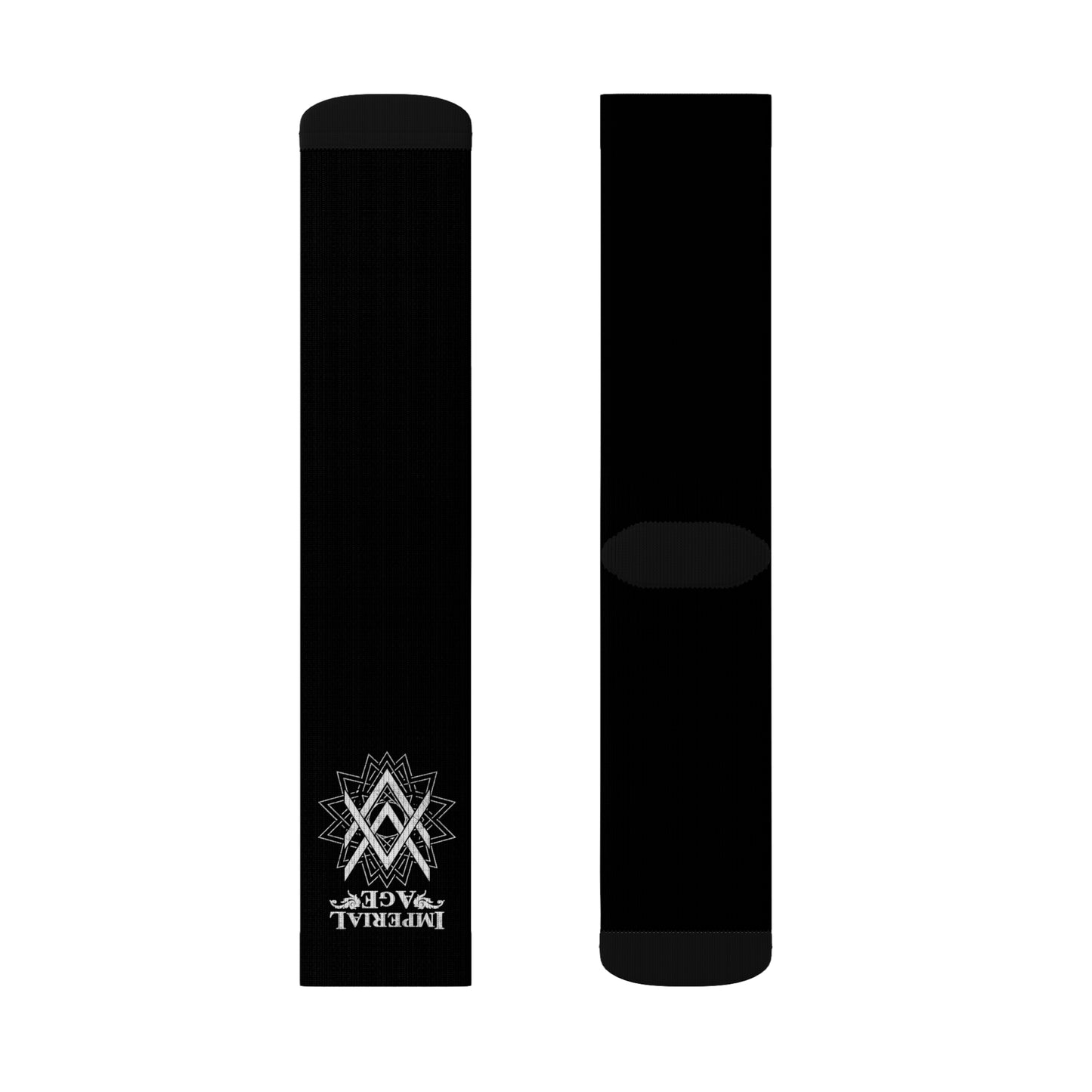 SUMMER COLLECTION - Black Socks (White Print)
