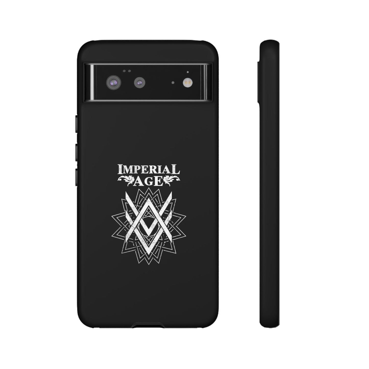 SUMMER COLLECTION - Tough Google Pixel Case Black (White Print)