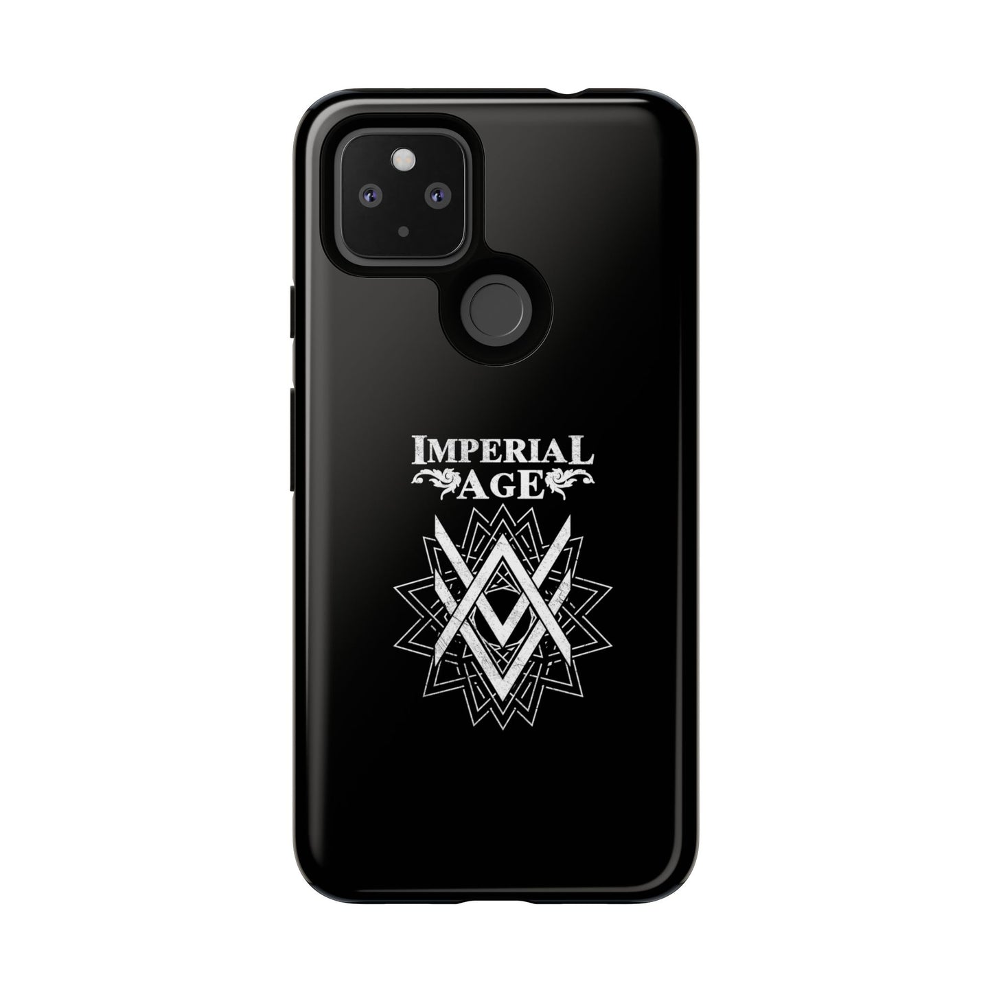 SUMMER COLLECTION - Tough Google Pixel Case Black (White Print)