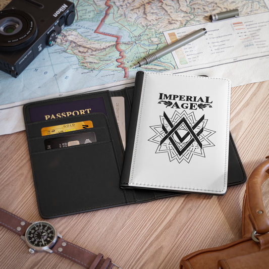 SUMMER COLLECTION - Passport Cover White (Black Print)