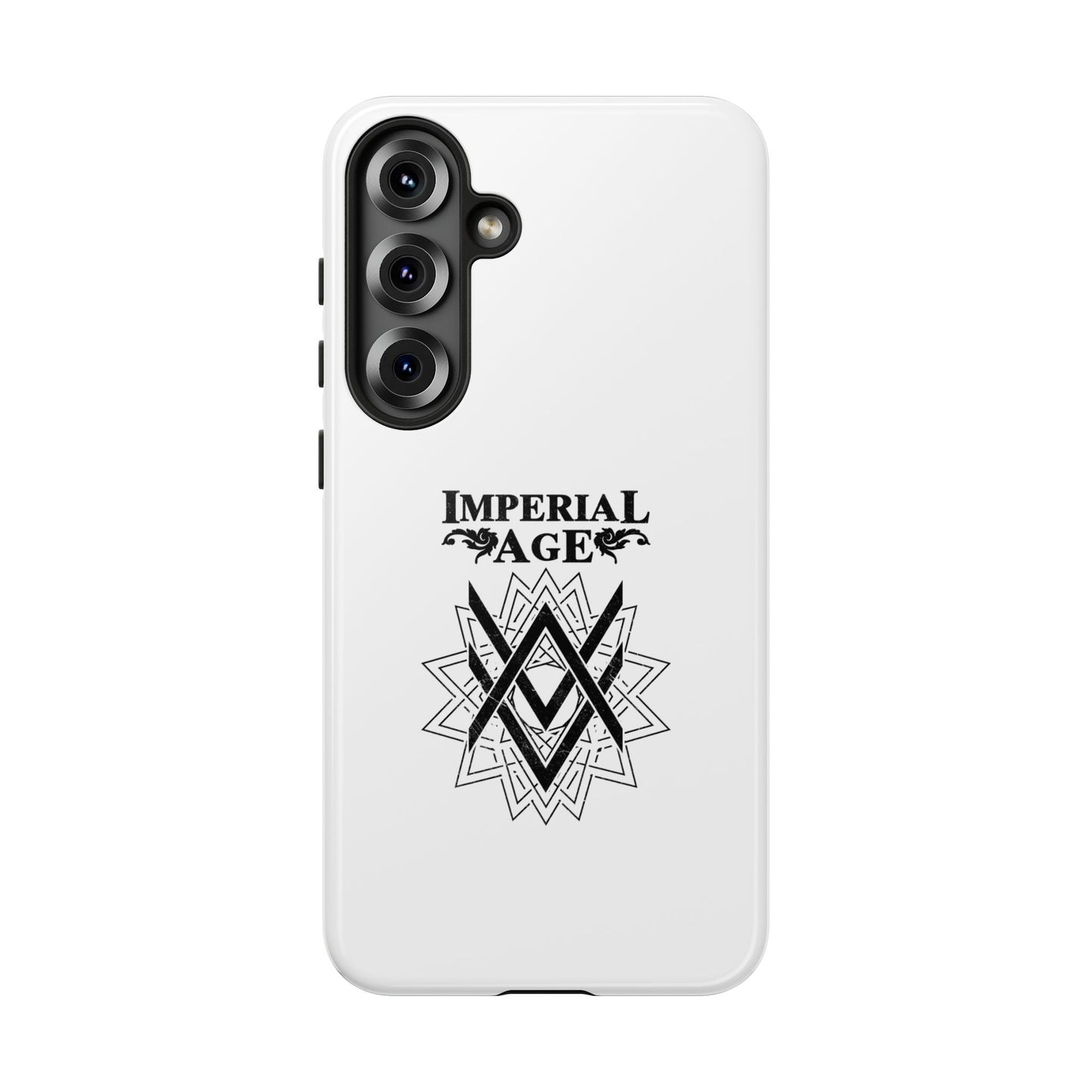 SUMMER COLLECTION - Tough Samsung Galaxy Case White (Black Print)