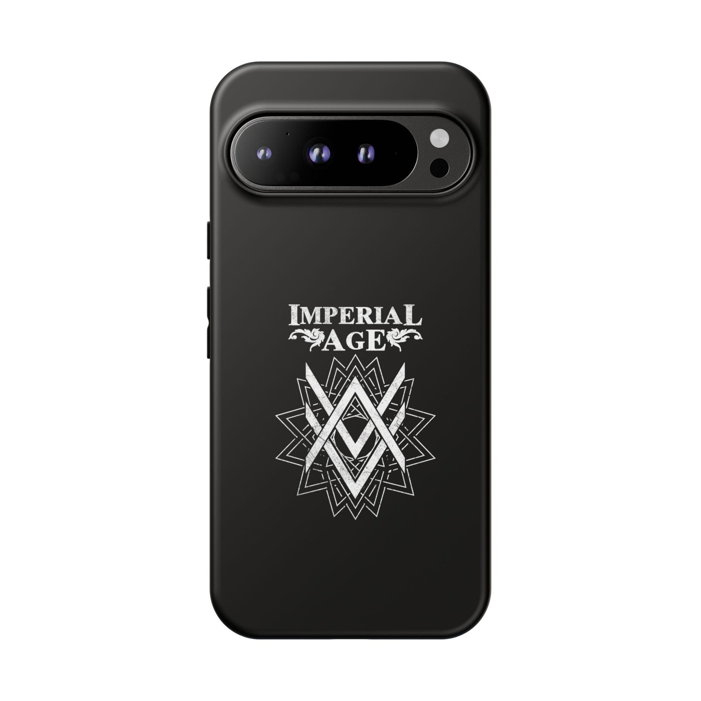 SUMMER COLLECTION - Tough Google Pixel Case Black (White Print)