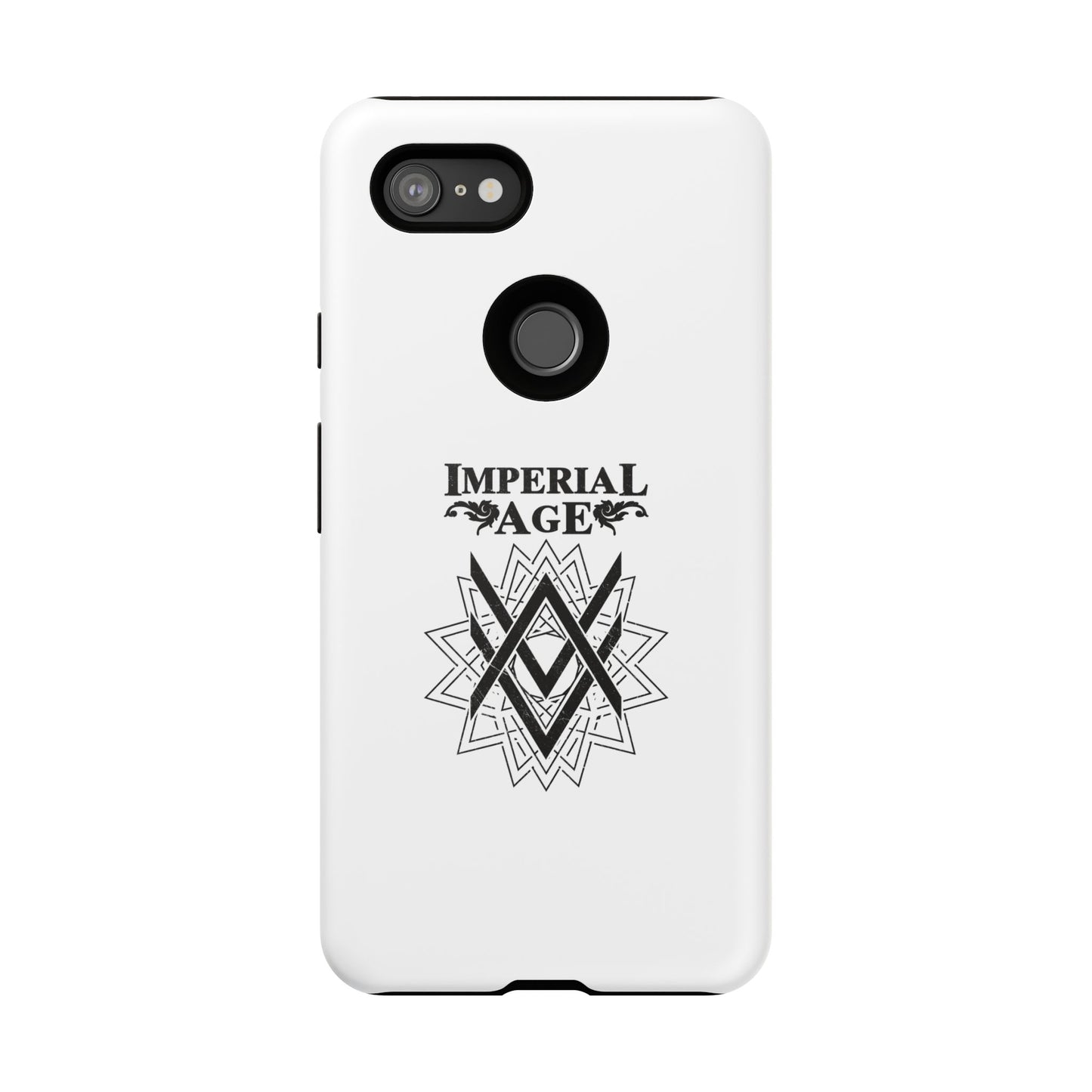 SUMMER COLLECTION - Tough Google Pixel Case White (Black Print)