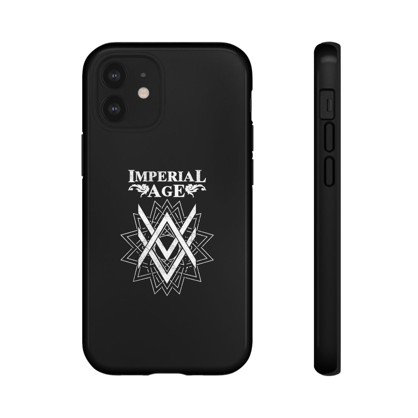 SUMMER COLLECTION - Tough iPhone Case Black (White Print)