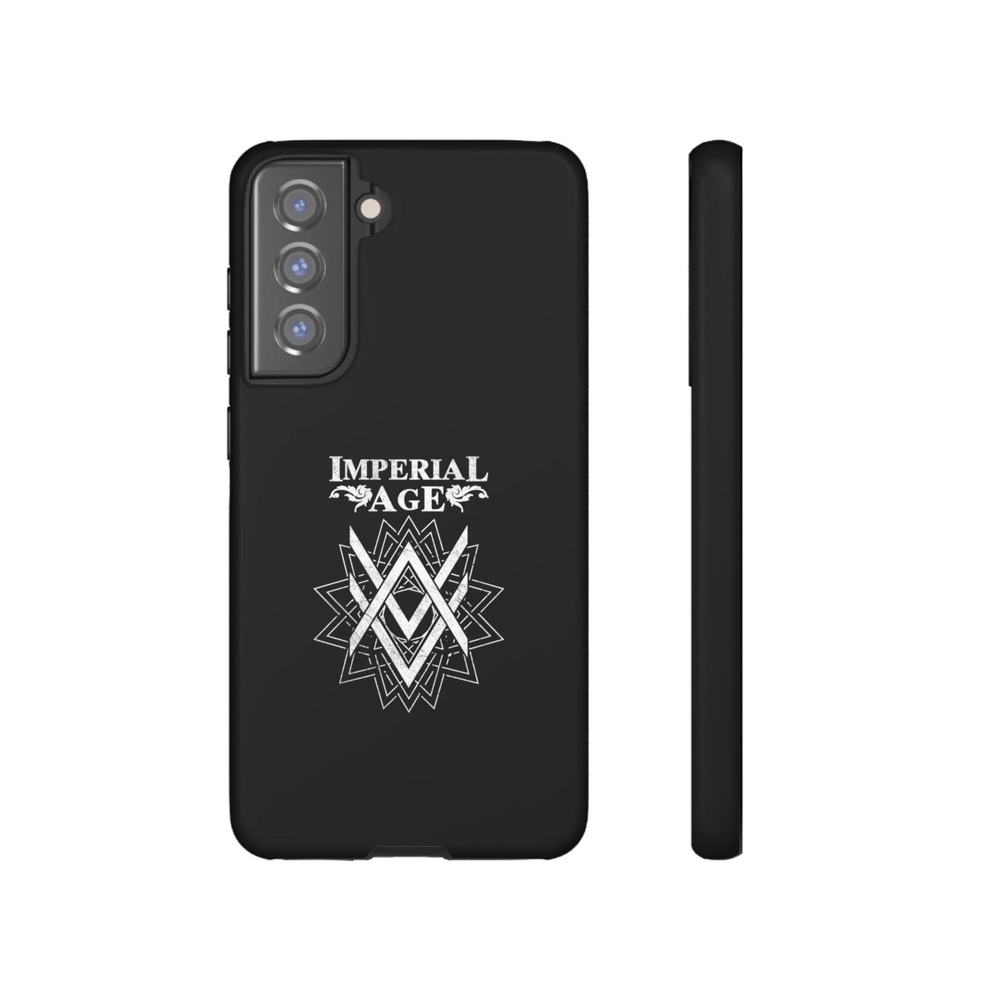 SUMMER COLLECTION - Tough Samsung Galaxy Case Black (White Print)