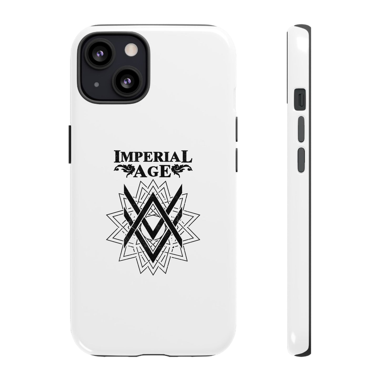 SUMMER COLLECTION - Tough iPhone Case White (Black Print)