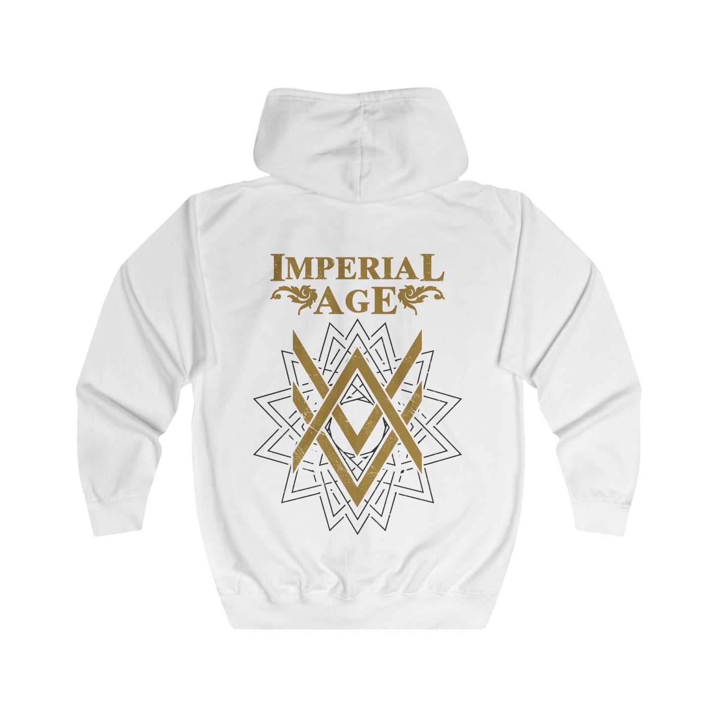 SUMMER COLLECTION - Zip Hoodie (Gold-White/Black Print)
