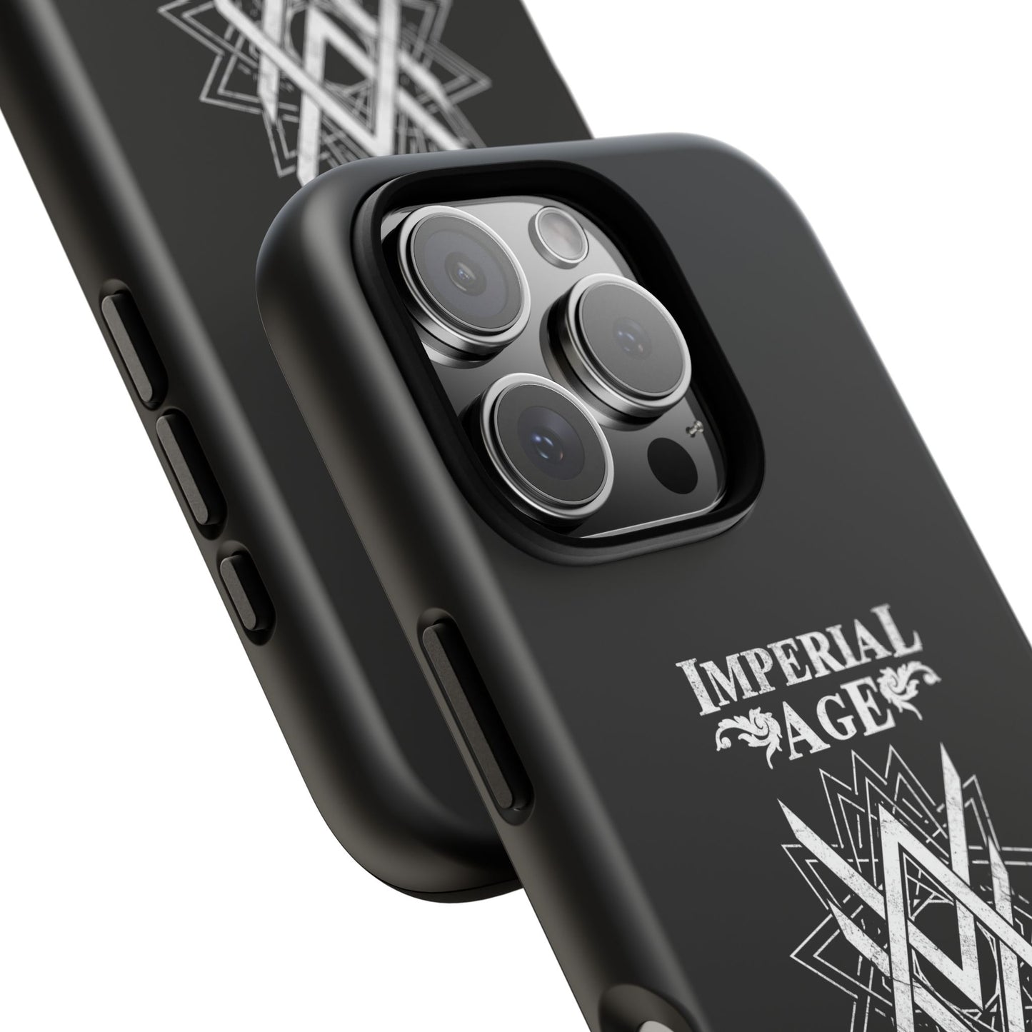 SUMMER COLLECTION - Tough iPhone Case Black (White Print)