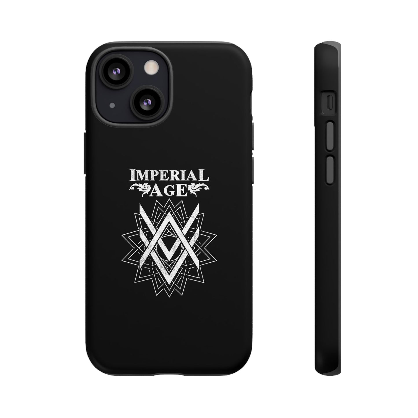 SUMMER COLLECTION - Tough iPhone Case Black (White Print)
