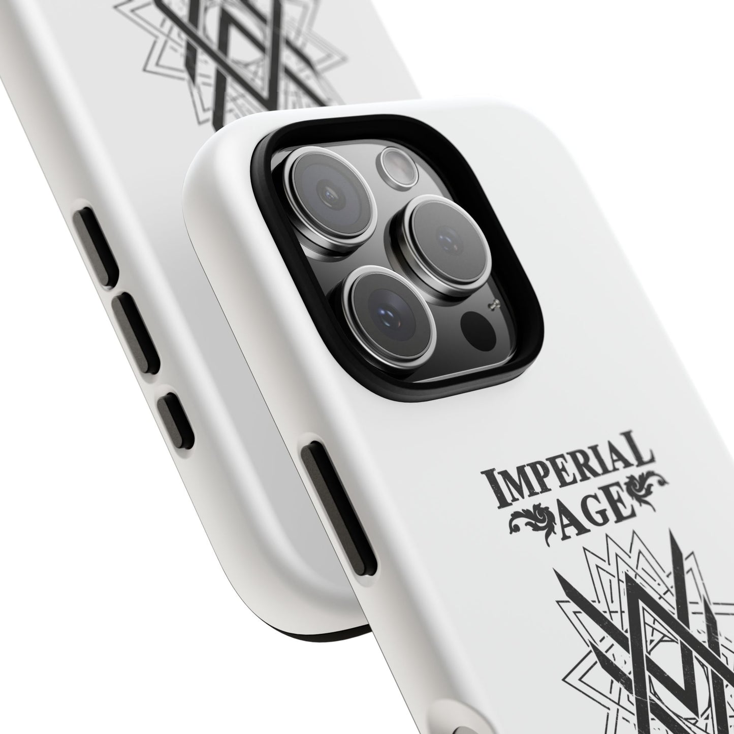 SUMMER COLLECTION - Tough iPhone Case White (Black Print)