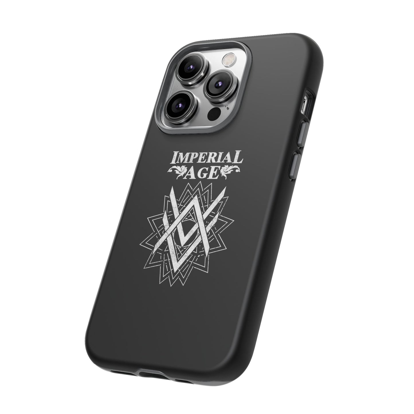 SUMMER COLLECTION - Tough iPhone Case Black (White Print)