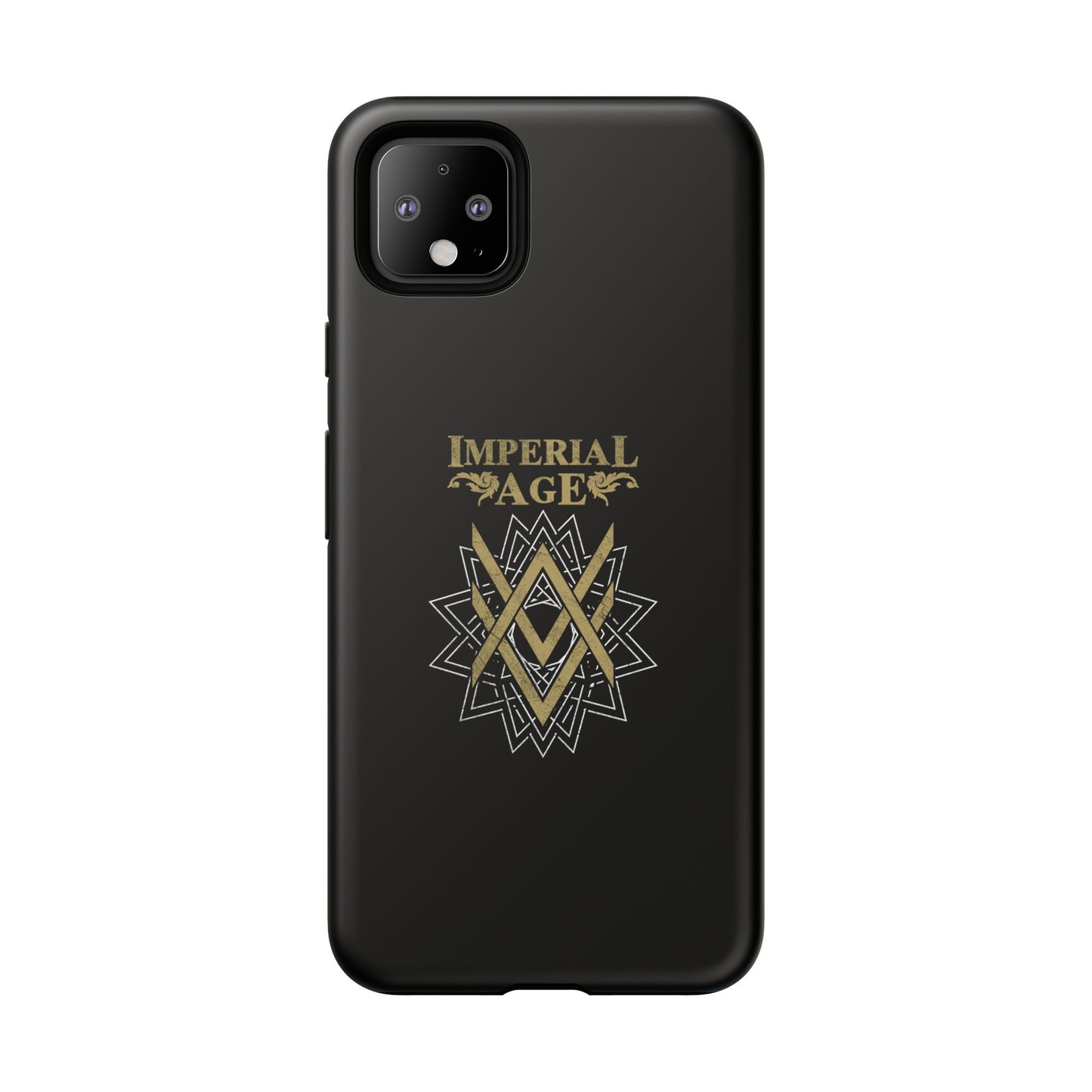 SUMMER COLLECTION - Tough Google Pixel Case Black (Gold-White Print)