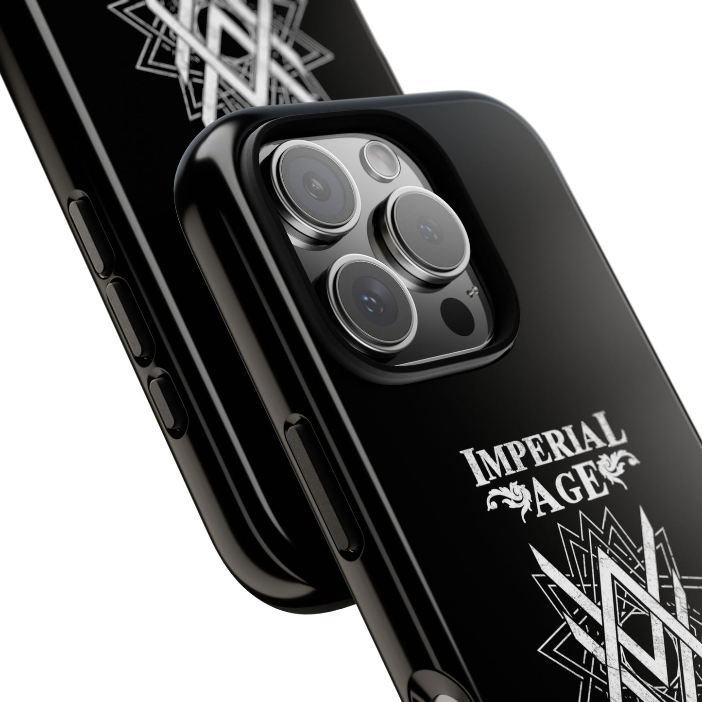 SUMMER COLLECTION - Tough iPhone Case Black (White Print)