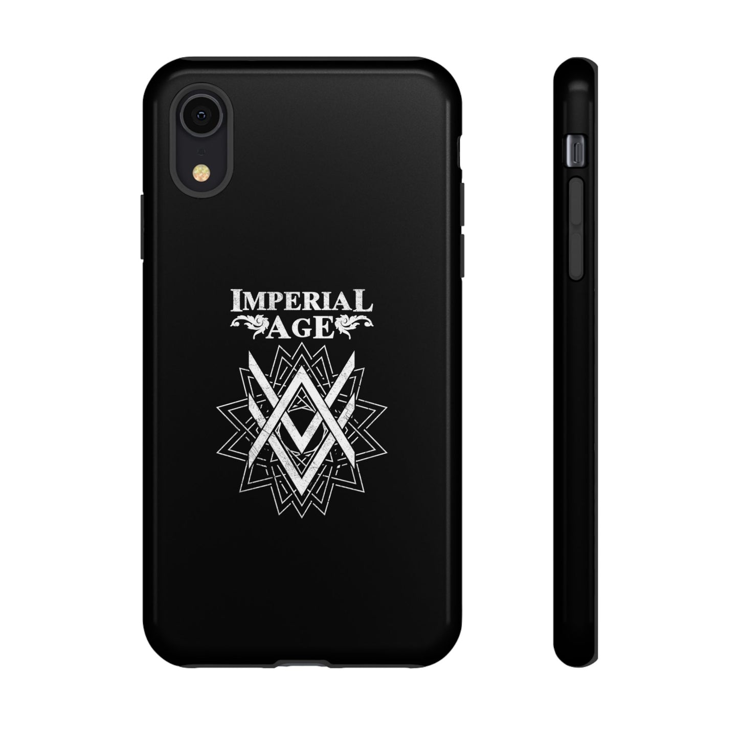 SUMMER COLLECTION - Tough iPhone Case Black (White Print)