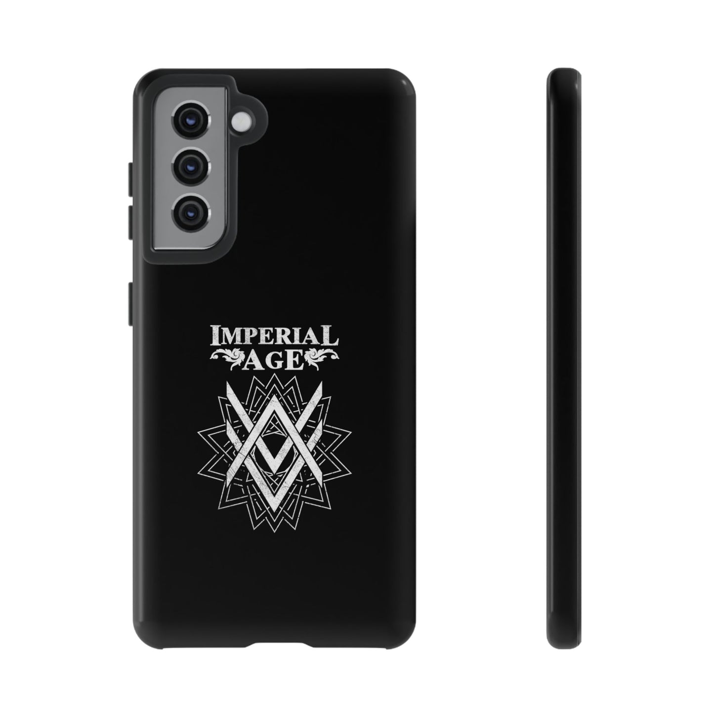 SUMMER COLLECTION - Tough Samsung Galaxy Case Black (White Print)