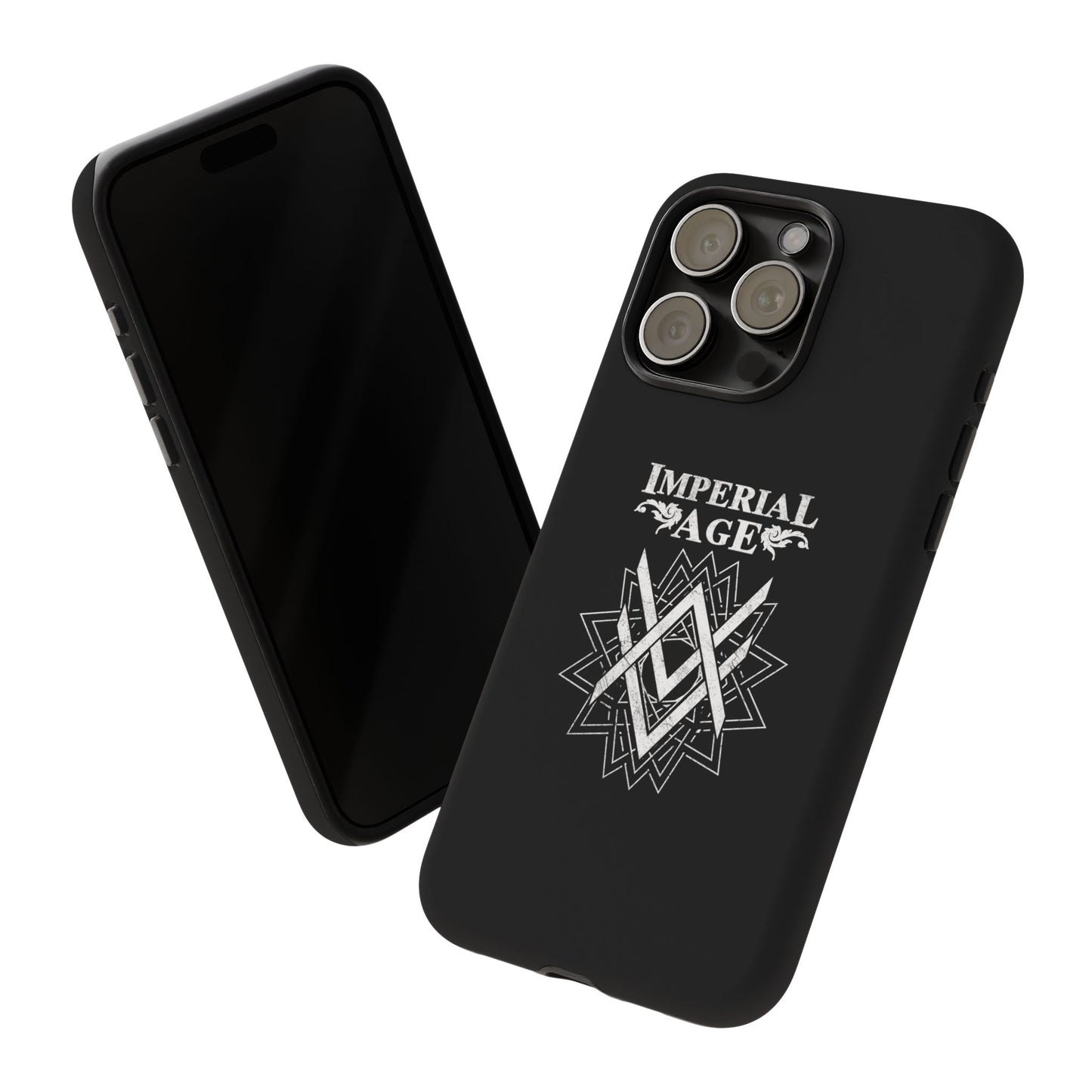 SUMMER COLLECTION - Tough iPhone Case Black (White Print)