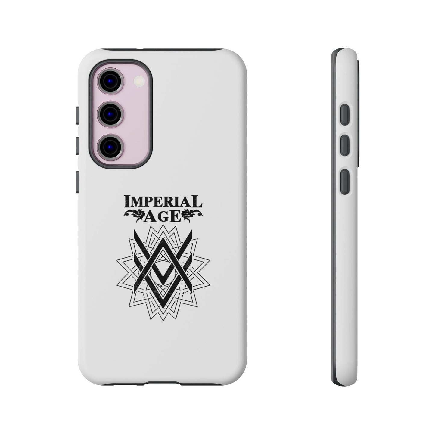 SUMMER COLLECTION - Tough Samsung Galaxy Case White (Black Print)