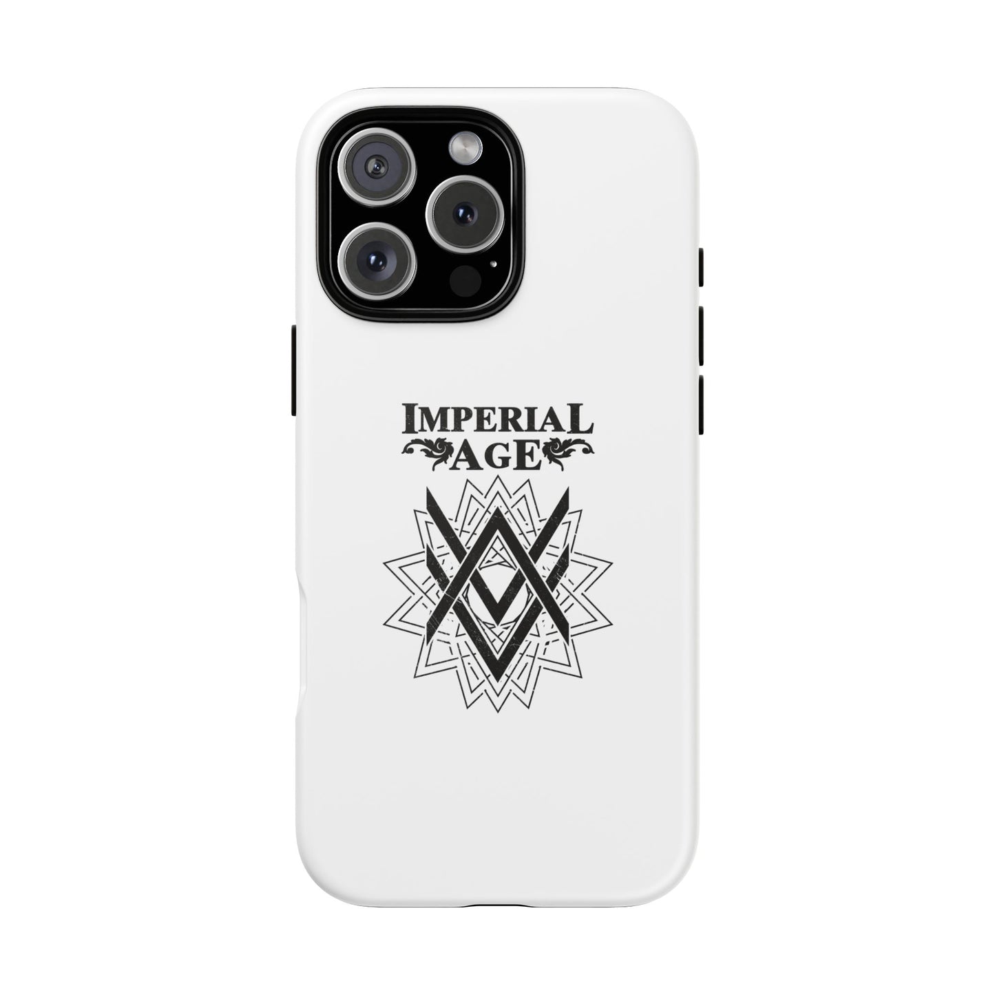 SUMMER COLLECTION - Tough iPhone Case White (Black Print)