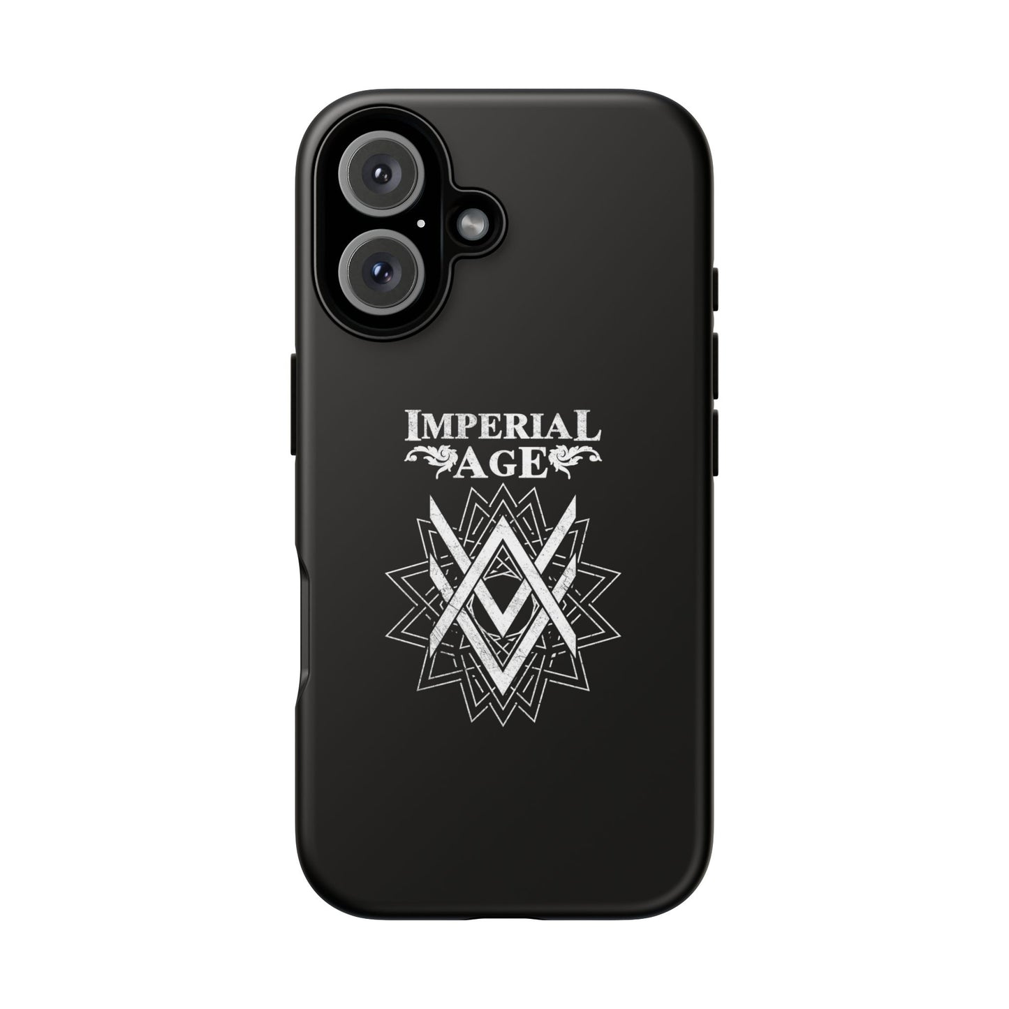 SUMMER COLLECTION - Tough iPhone Case Black (White Print)
