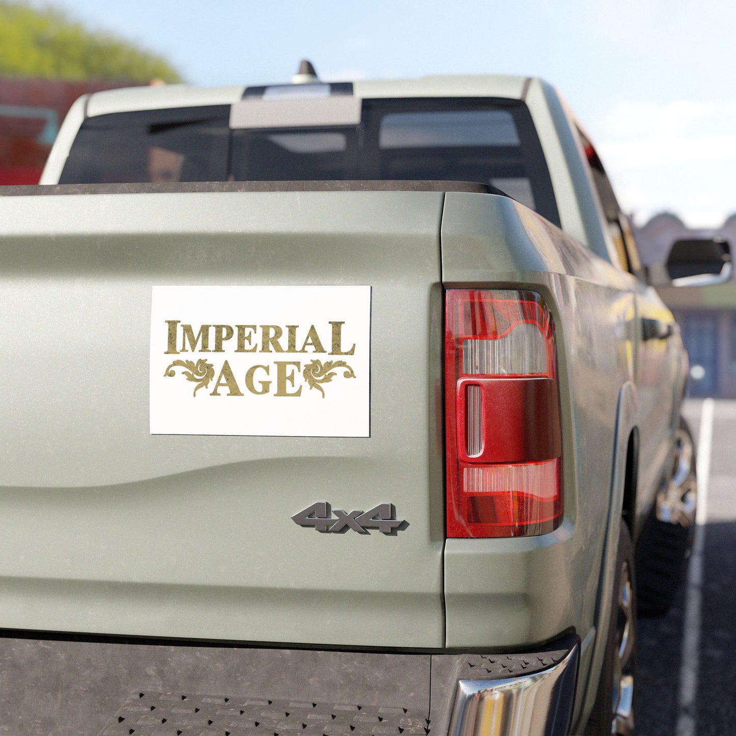 SUMMER COLLECTION - Car Magnets White (Gold-Black Print)