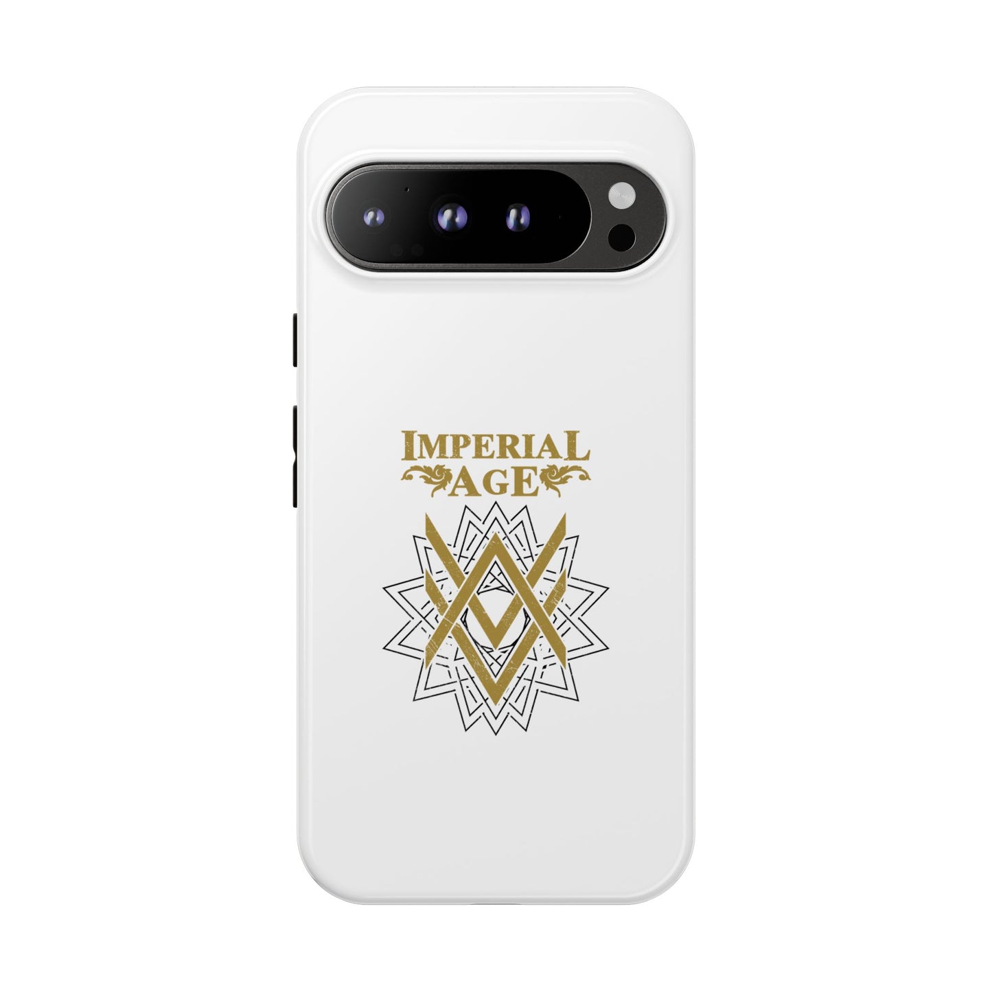 SUMMER COLLECTION - Tough Google Pixel Case White (Gold-White Print)